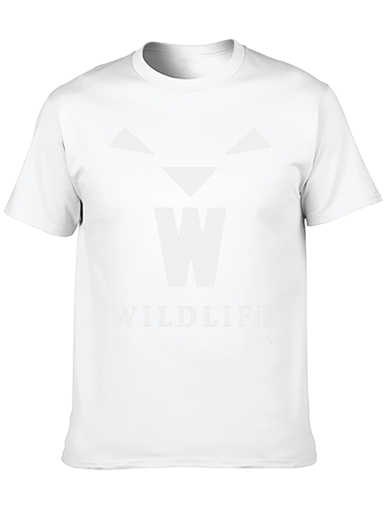 Wildlife Graphic Tee - Black Cotton T-Shirt