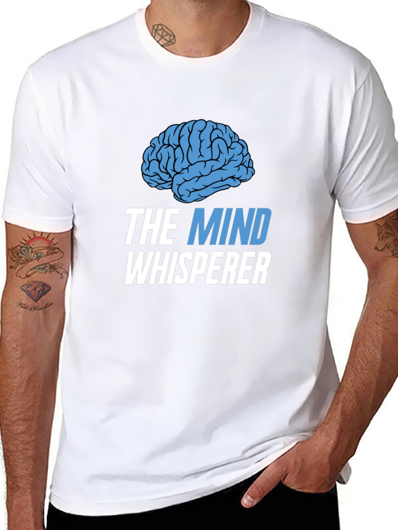 The Mind Whisperer Black Graphic Tee