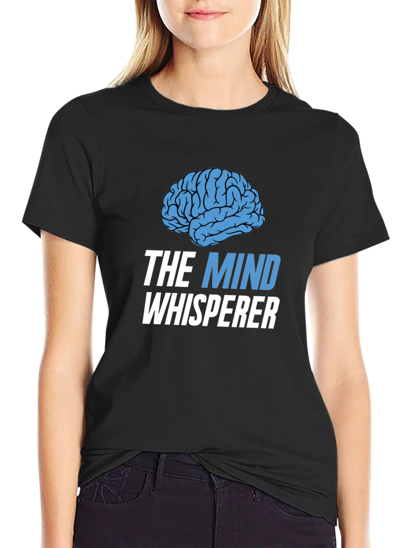 The Mind Whisperer Black Graphic Tee