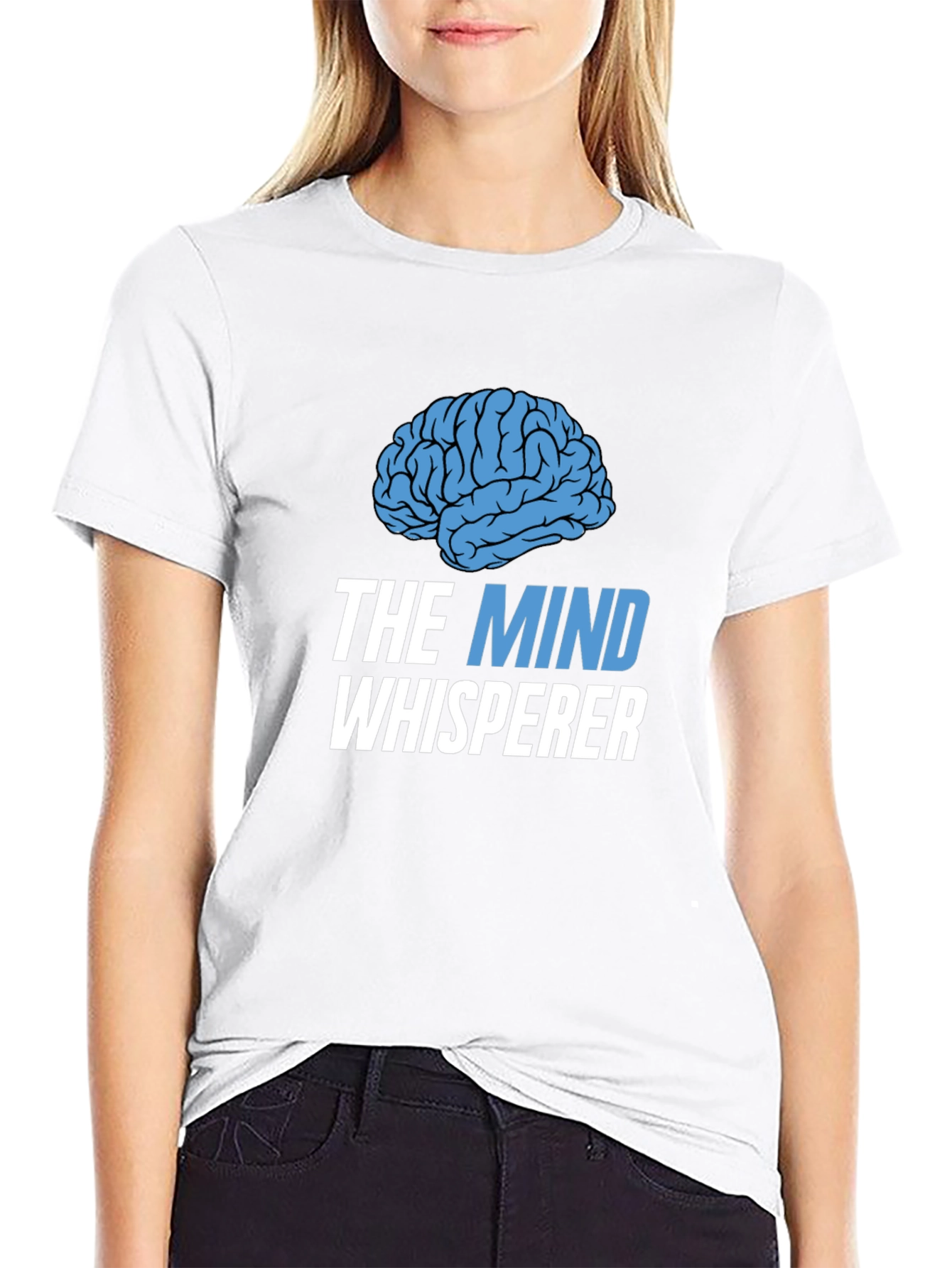 The Mind Whisperer Black Graphic Tee