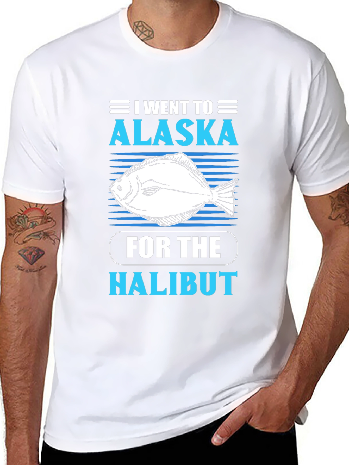 Alaska Halibut Fishing T-Shirt