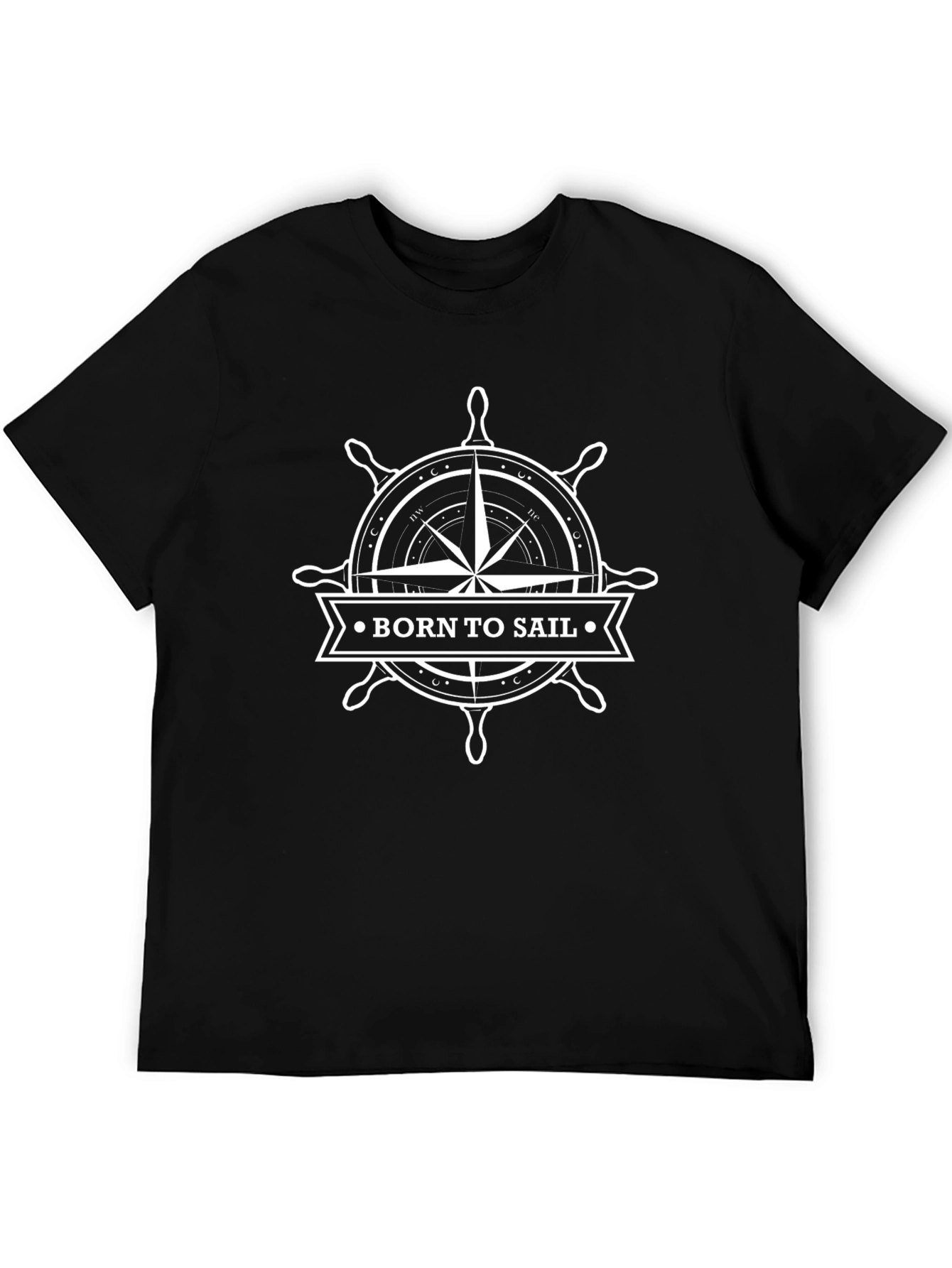 Born to Sail T-Shirt - Compass Graphic Tee