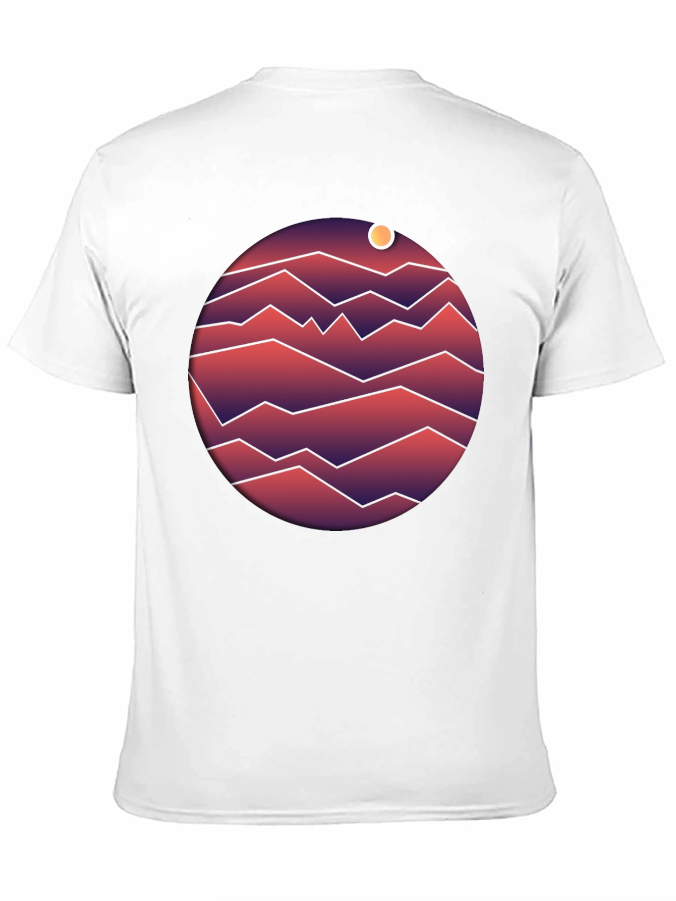Geometric Planet T-Shirt - Retro Style
