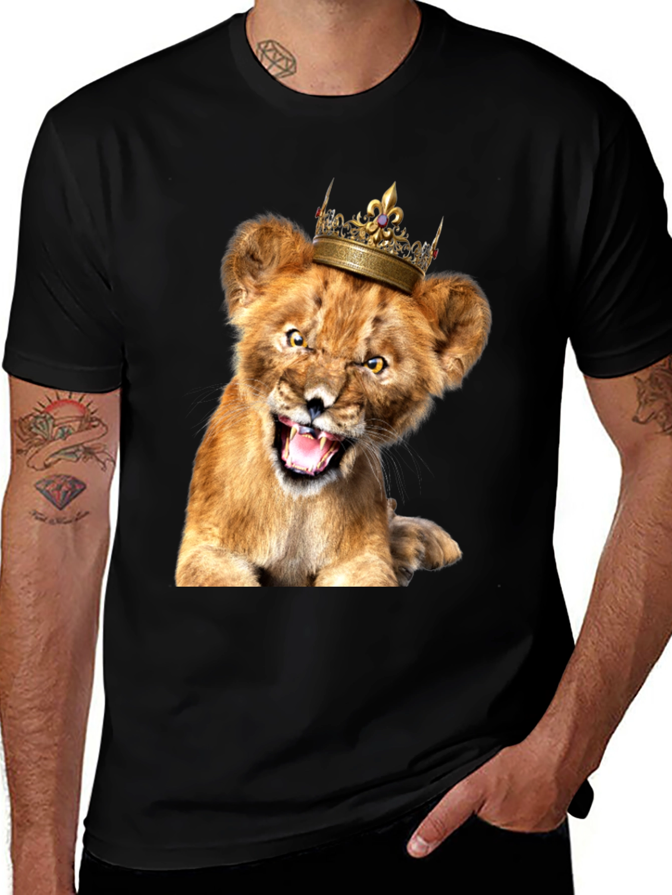Lion Cub King T-Shirt - Fierce & Fun!