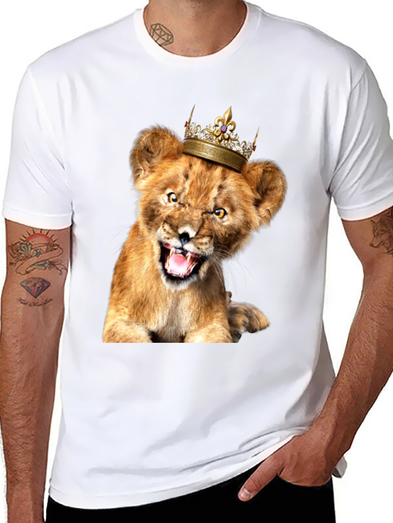 Lion Cub King T-Shirt - Fierce & Fun!