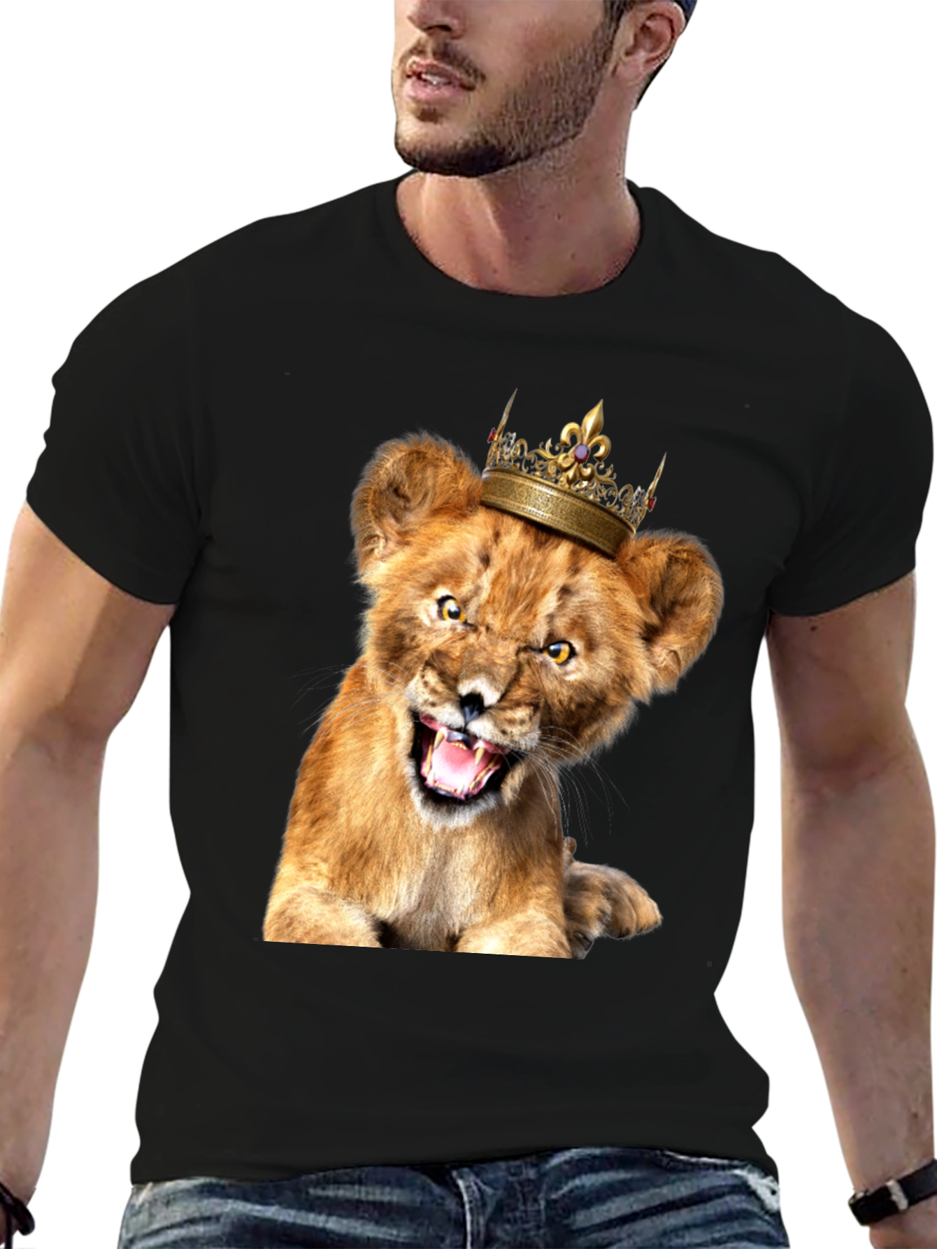Lion Cub King T-Shirt - Fierce & Fun!