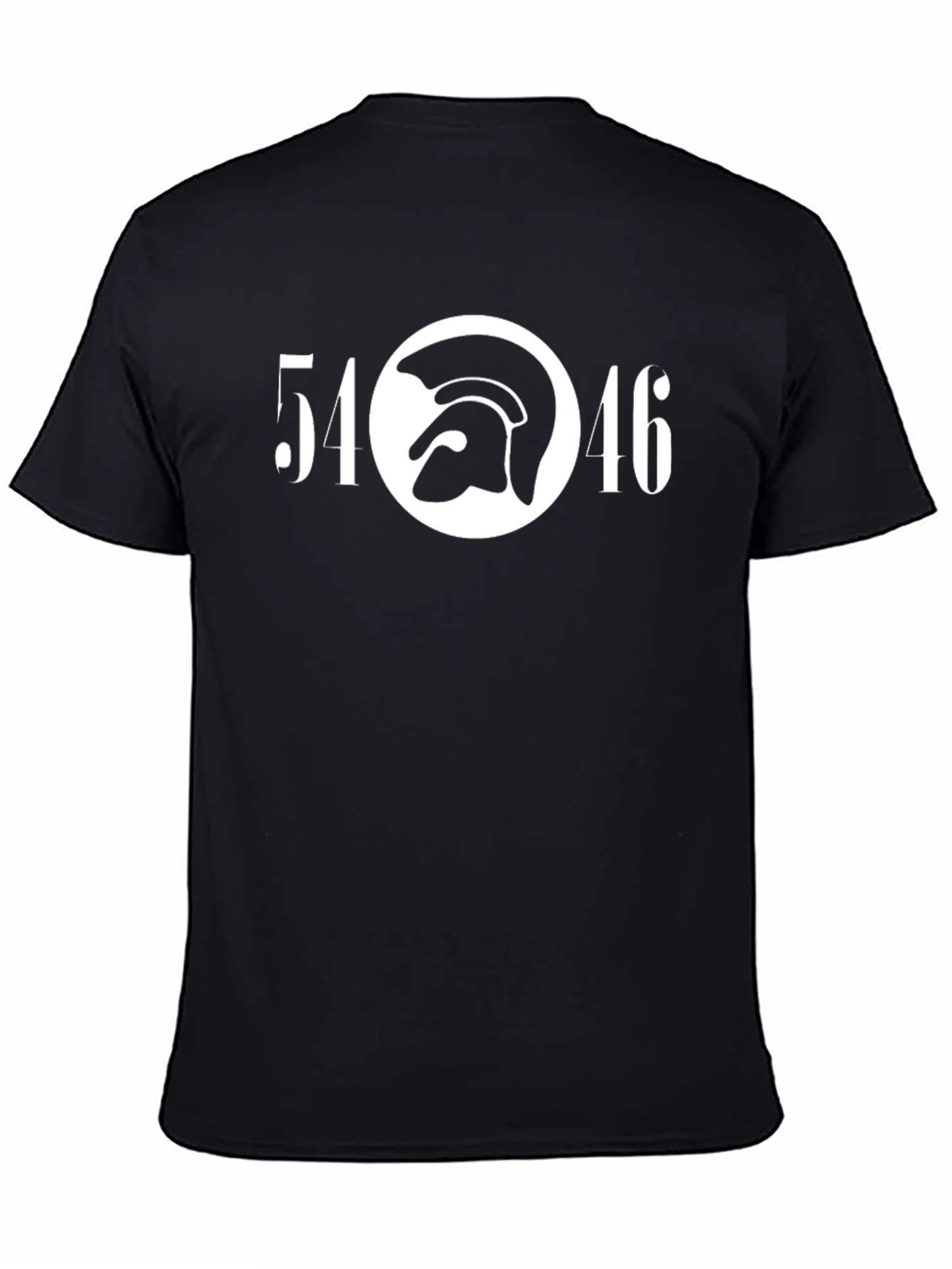 54-46 T-Shirt - Black with White Logo