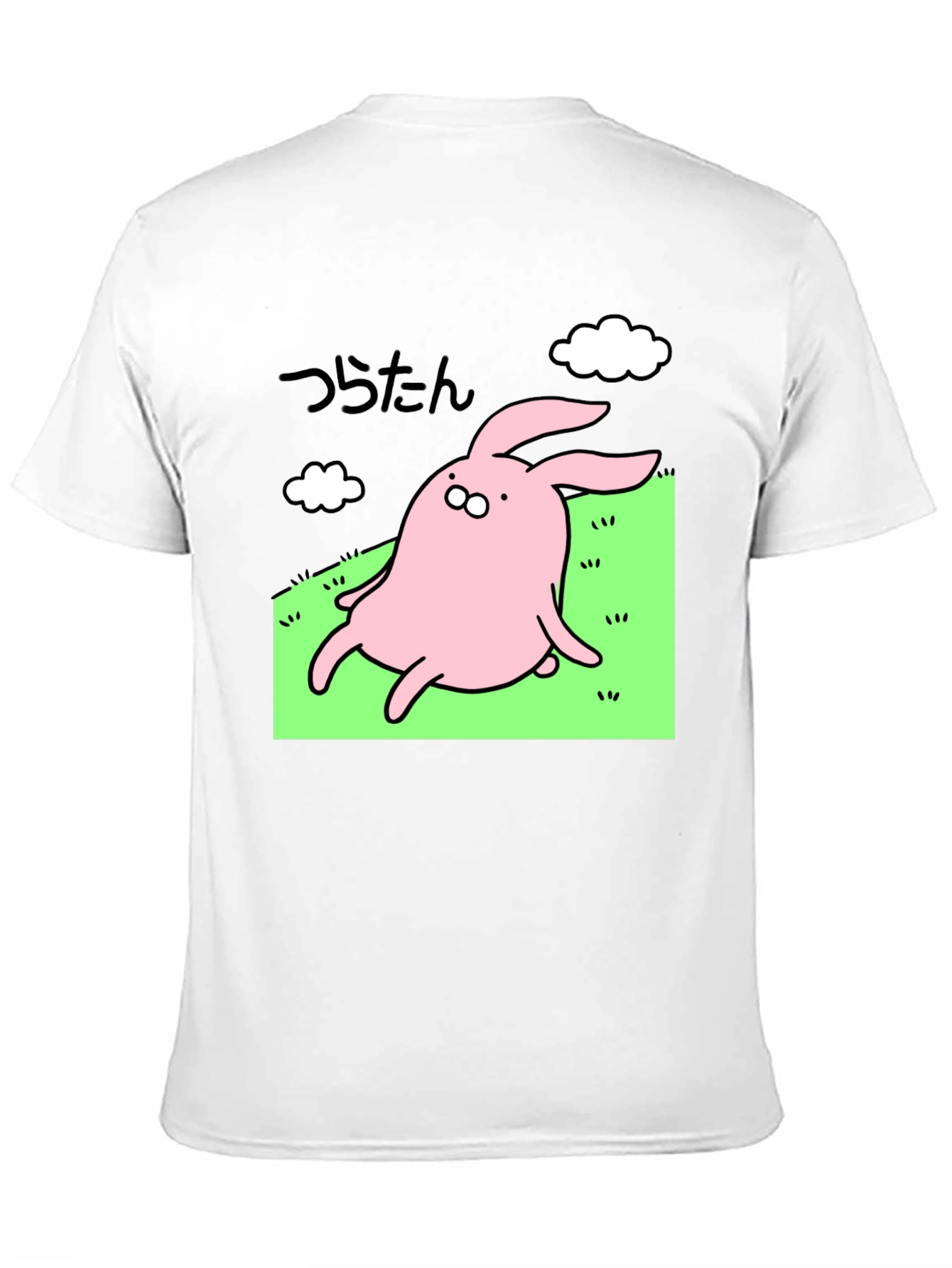 Cute Bunny Graphic Black T-Shirt - Whimsical Style