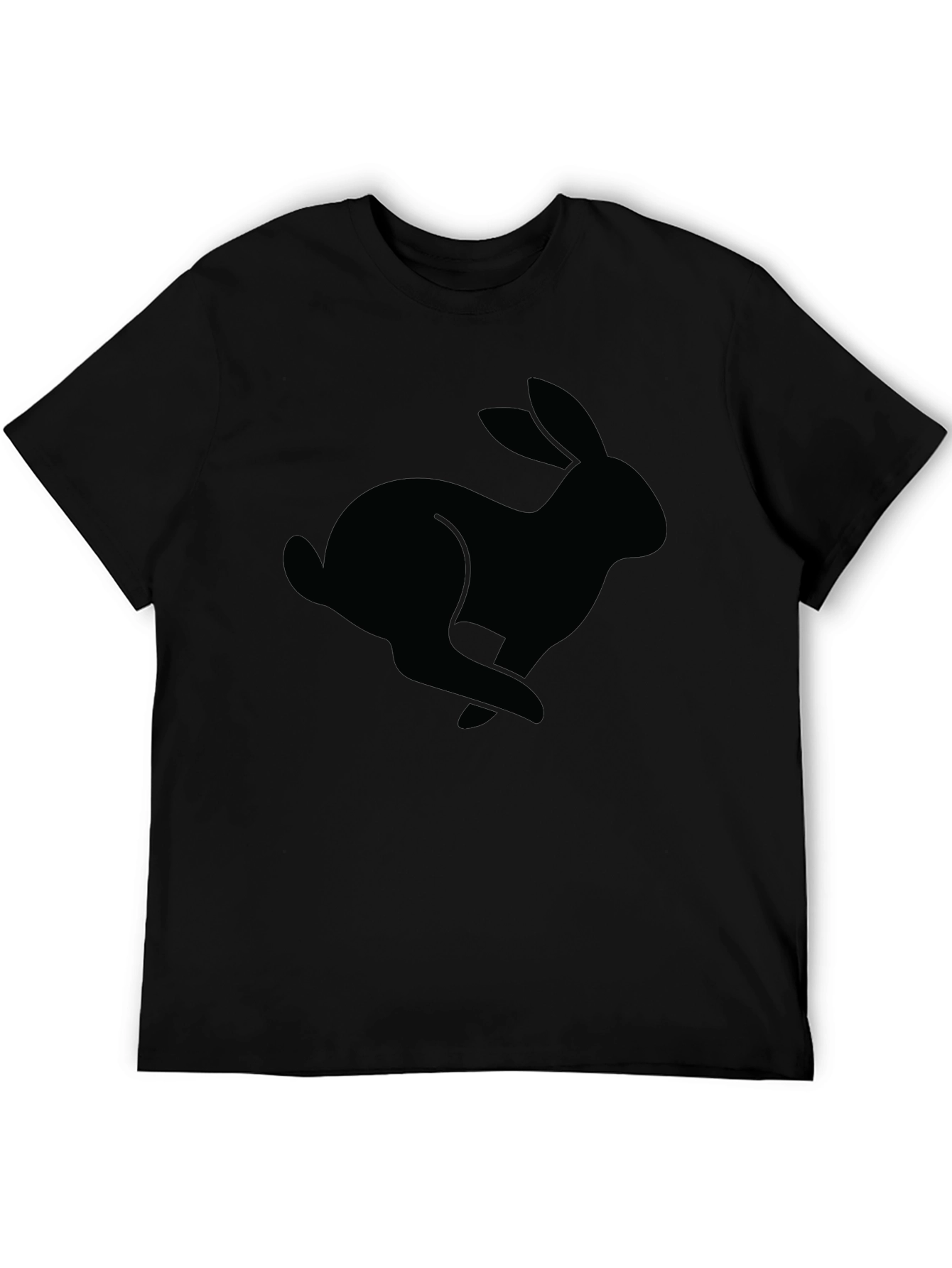 Black Rabbit Graphic Tee - Casual Style