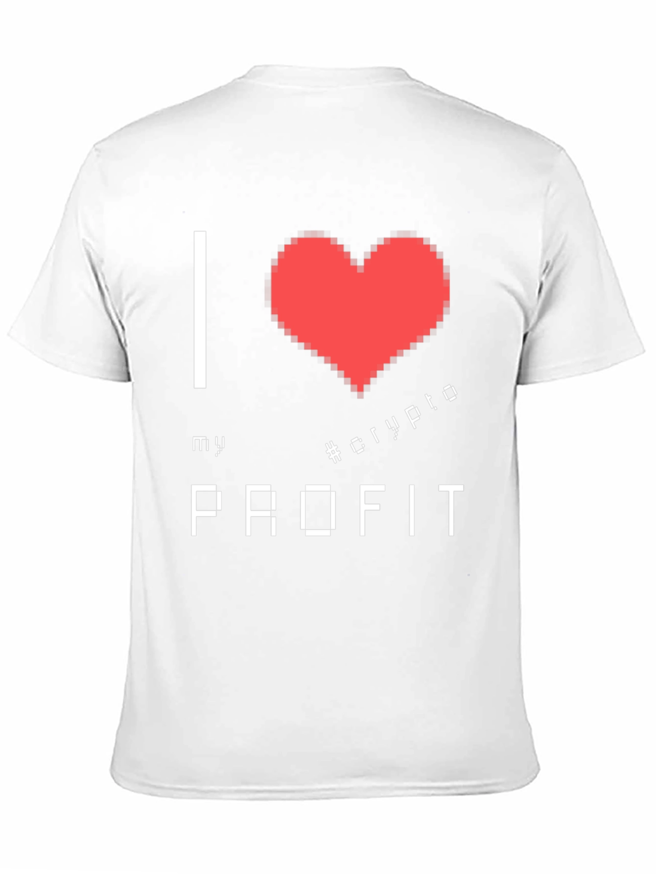 I Love Crypto Profit Graphic Tee - Black Cotton