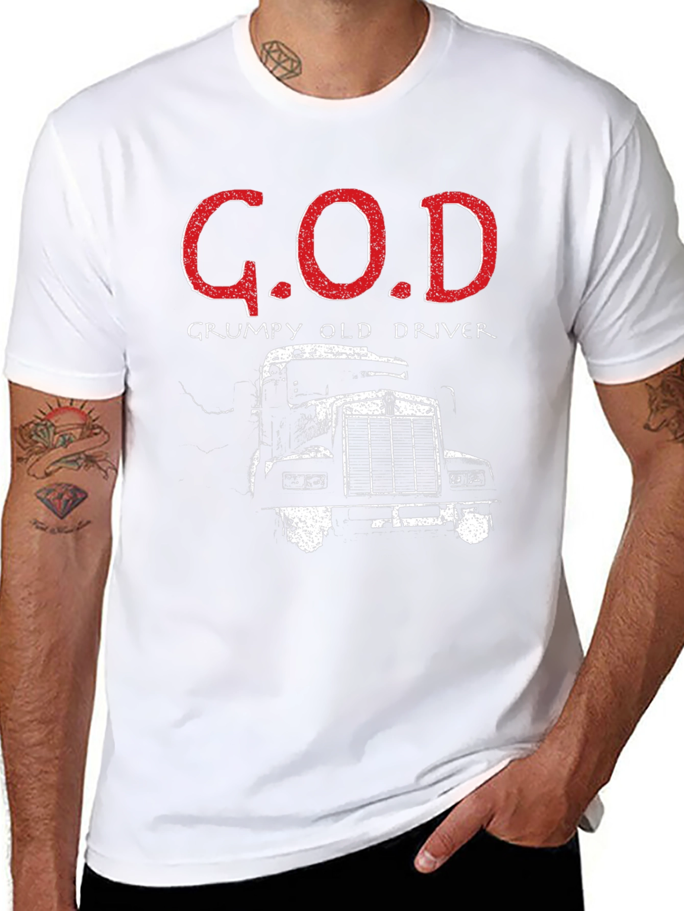 G.O.D. Grumpy Old Driver Trucker T-Shirt