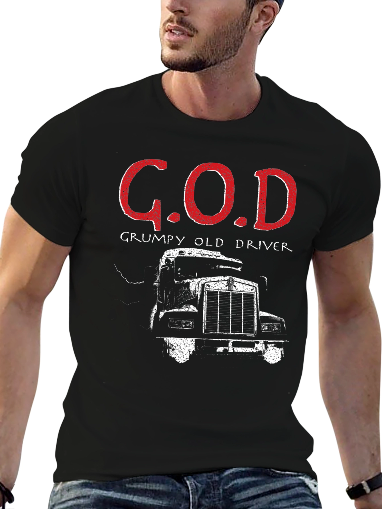G.O.D. Grumpy Old Driver Trucker T-Shirt
