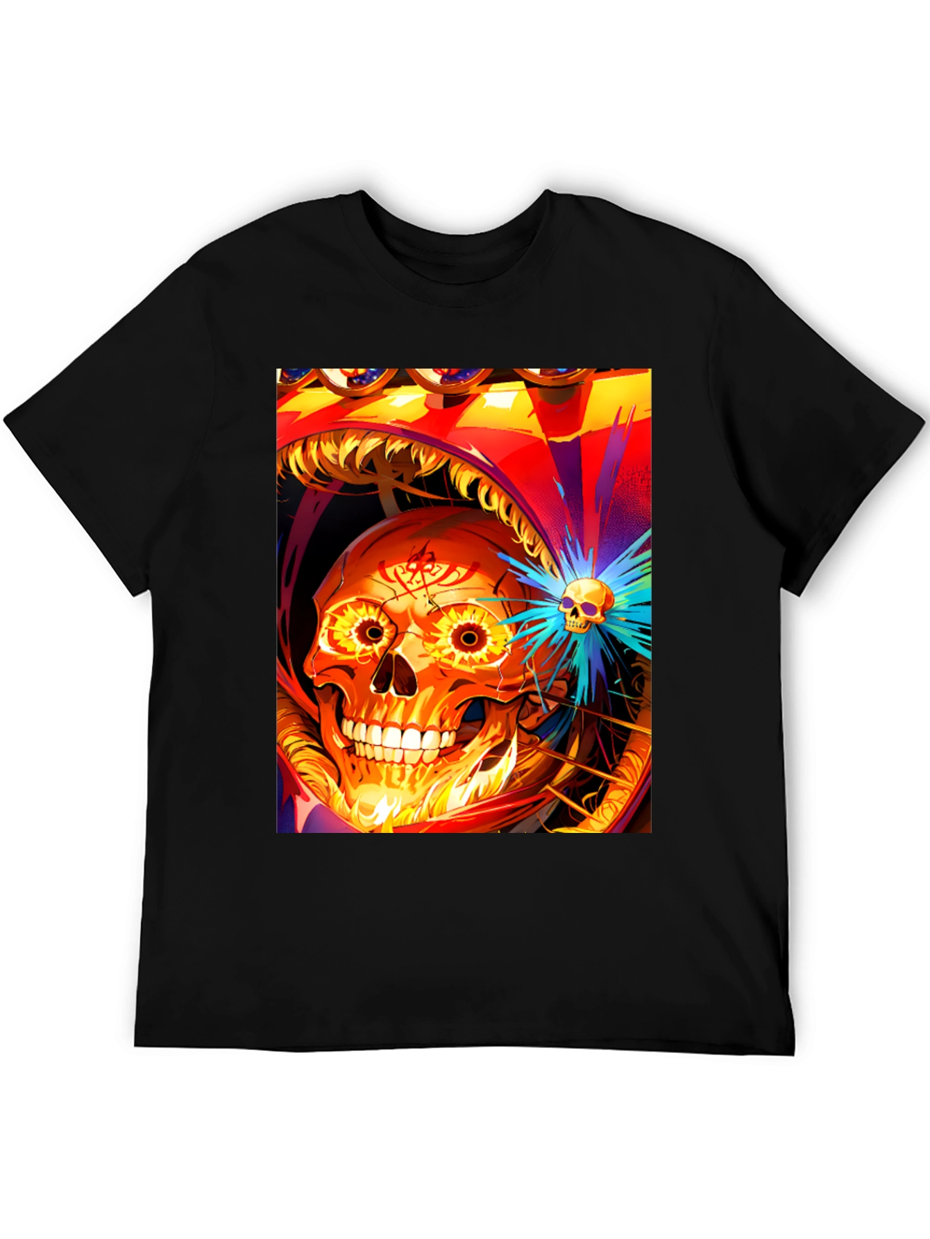 Skull Graphic Tee - Vivid Artistic Design