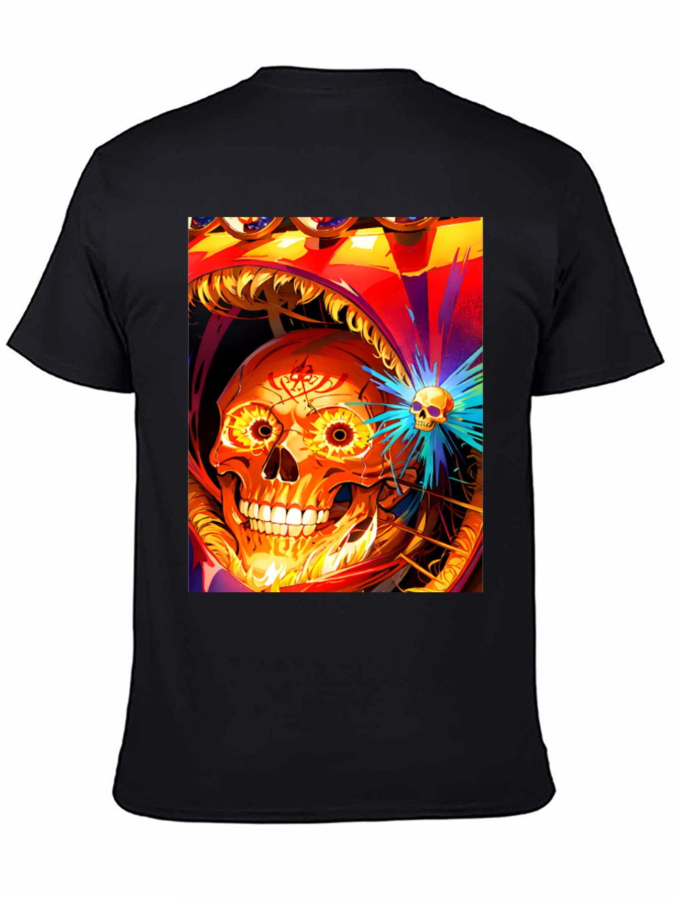 Skull Graphic Tee - Vivid Artistic Design