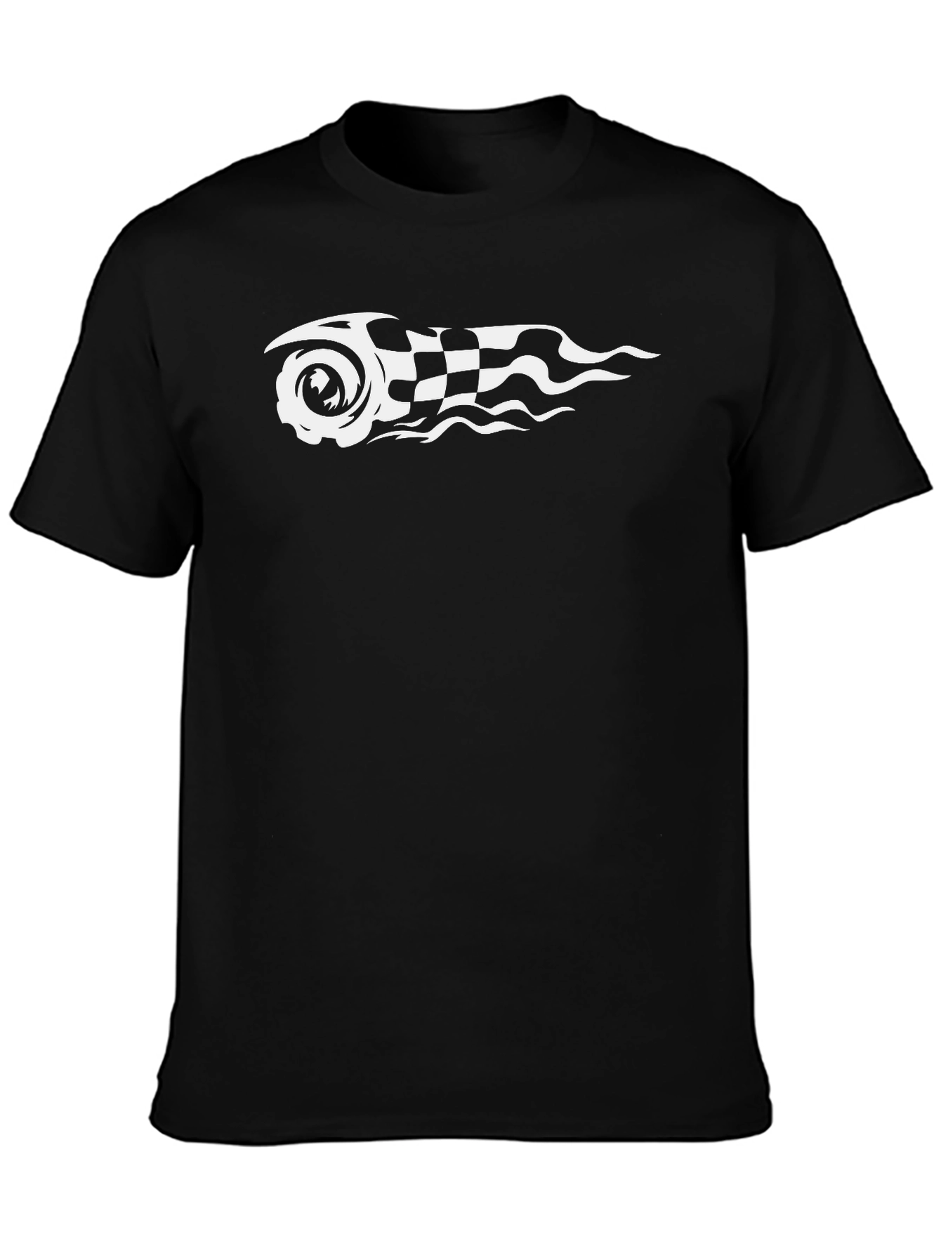 Racing Wheel Fireball Graphic Tee