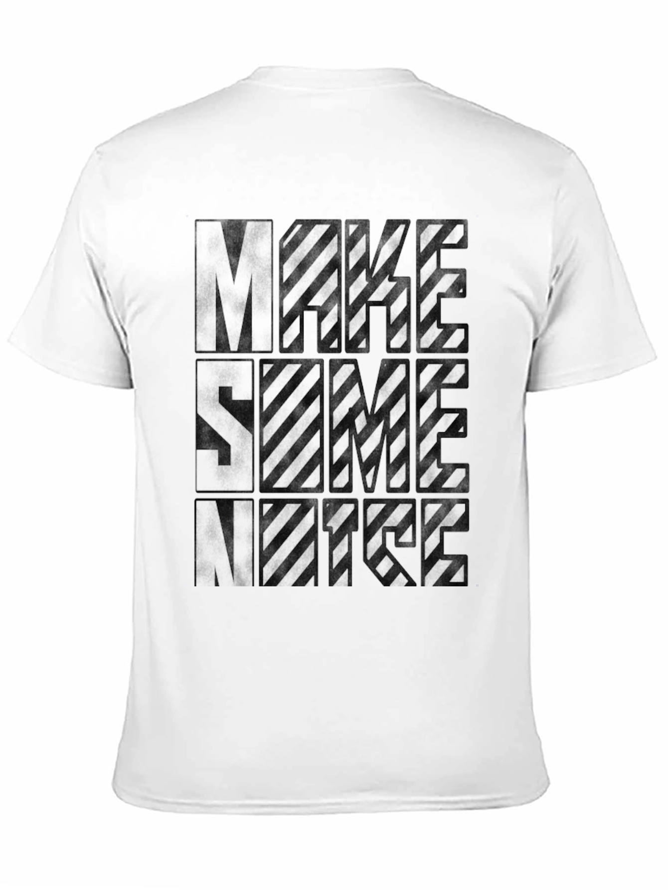 Make Some Noise Graphic Tee - Black Crew Neck
