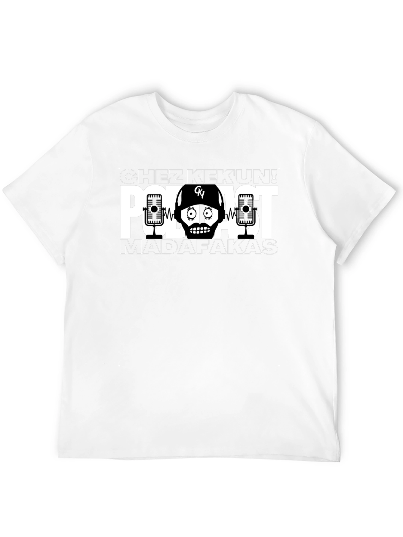 Chez Kekun Podcast Madafakas Black Graphic Tee