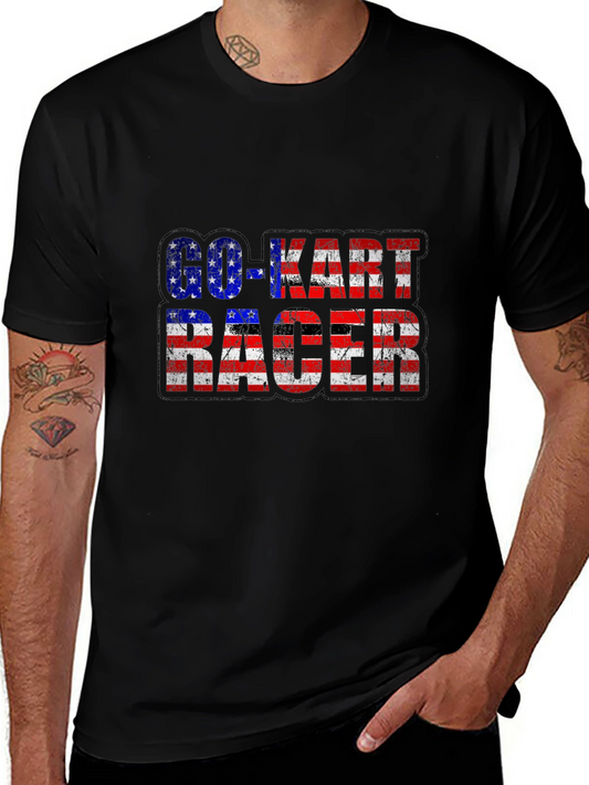 Go-Kart Racer Patriotic T-Shirt