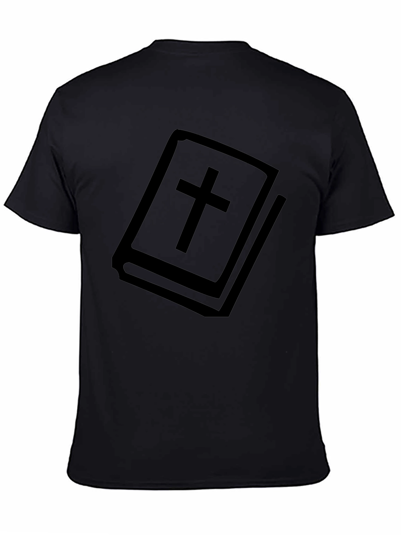 Bible Cross Graphic T-Shirt - Christian Faith Tee