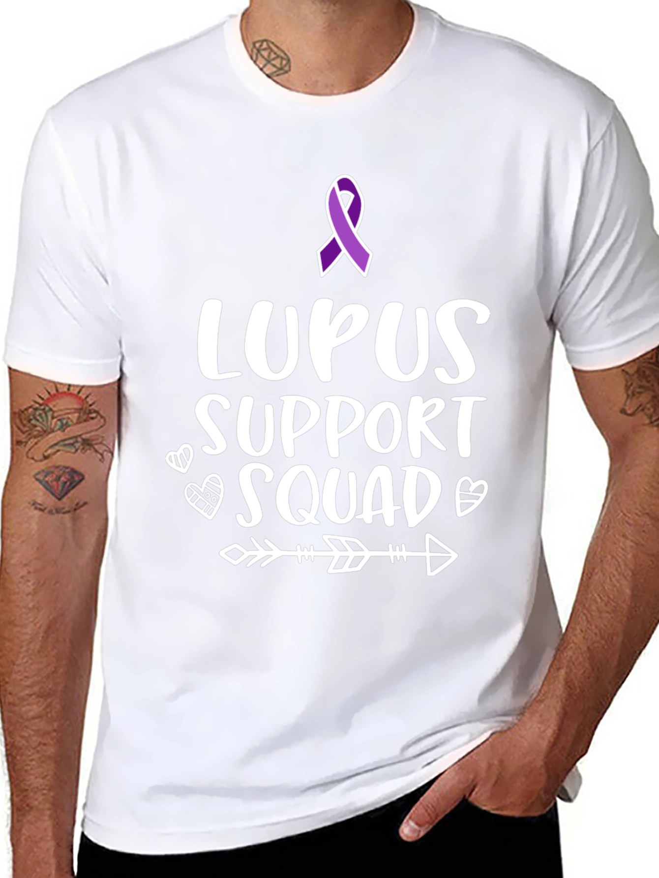 Lupus Support Squad T-Shirt Black