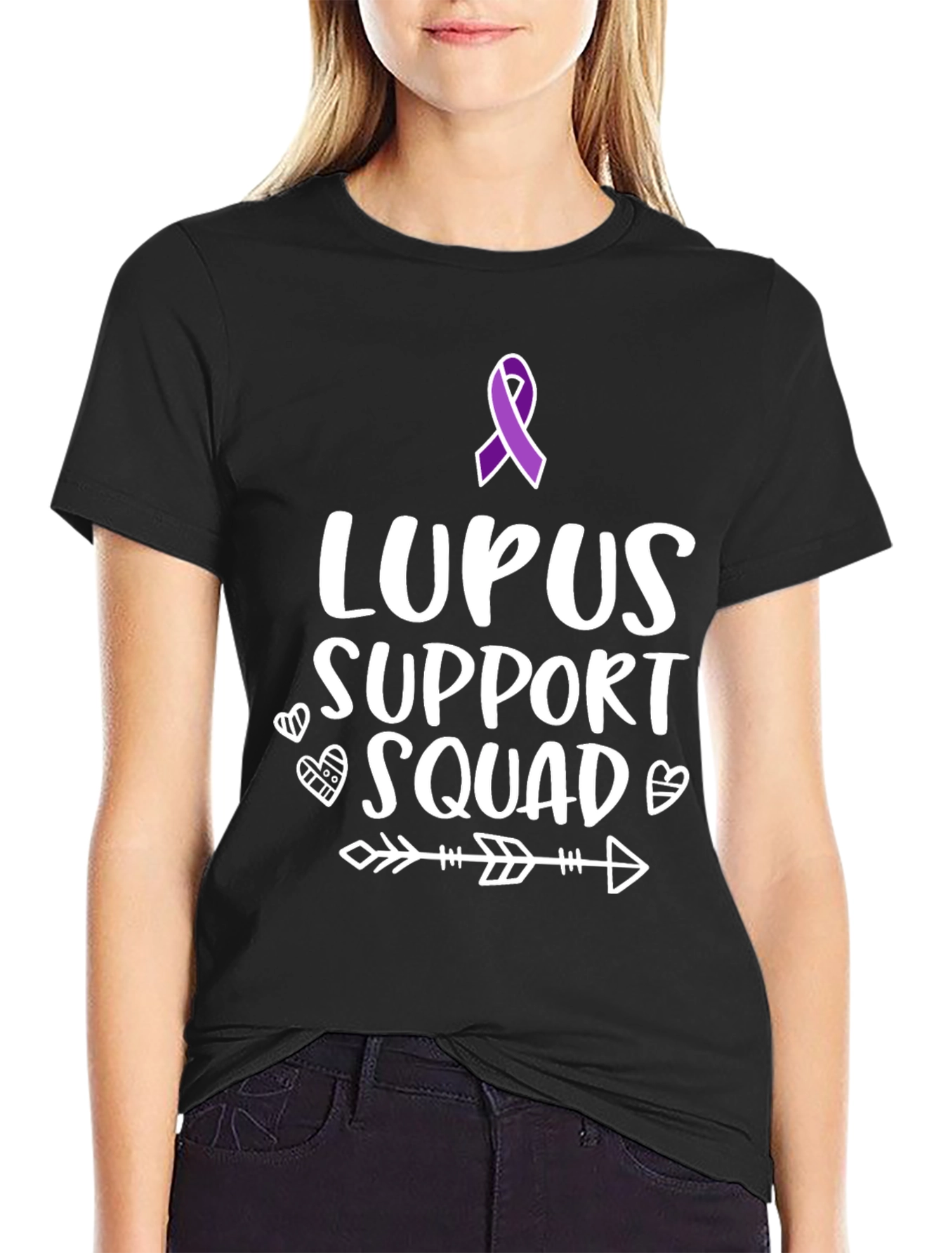 Lupus Support Squad T-Shirt Black