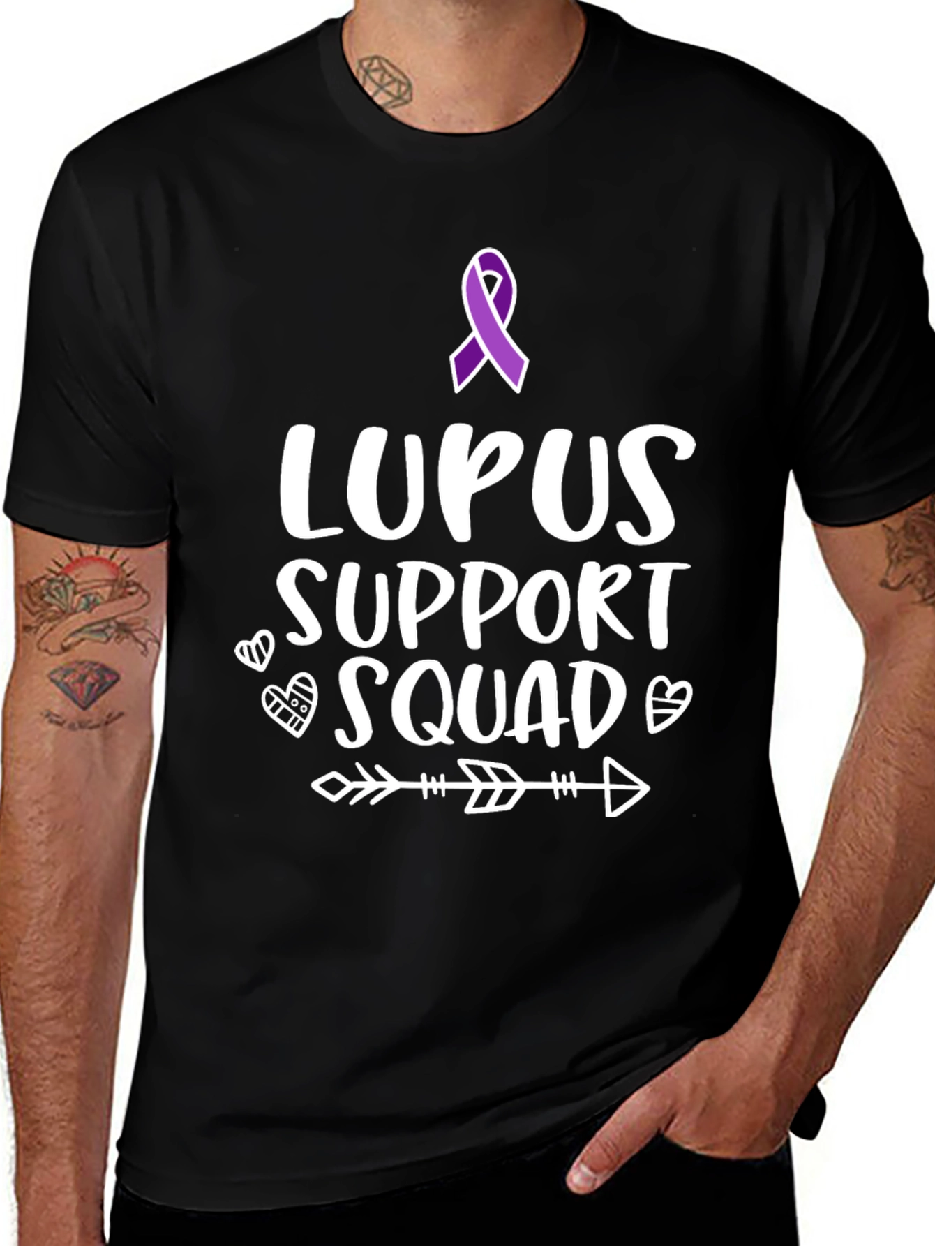 Lupus Support Squad T-Shirt Black