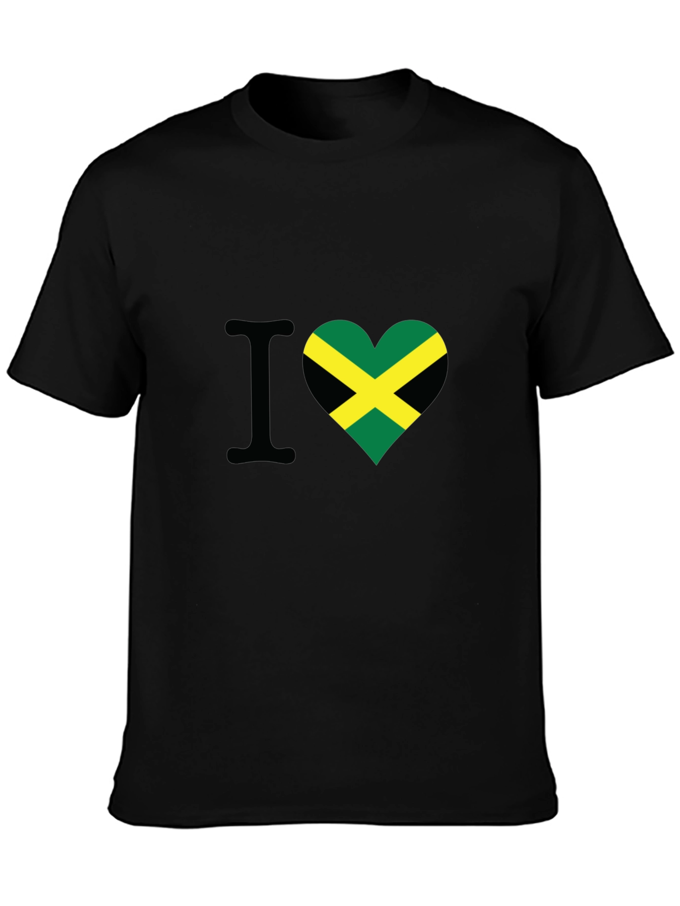 I Love Jamaica Heart Flag T-Shirt