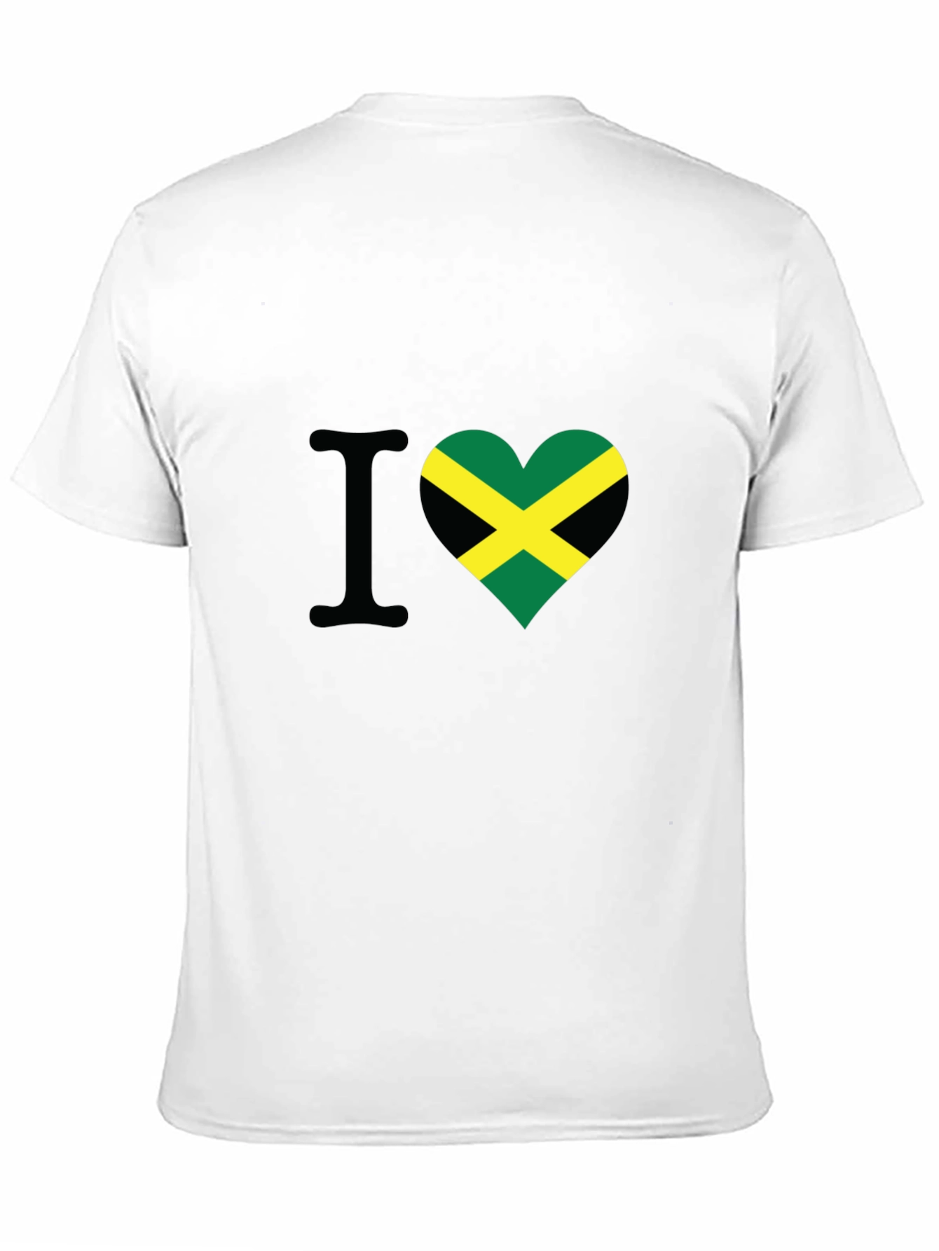 I Love Jamaica Heart Flag T-Shirt