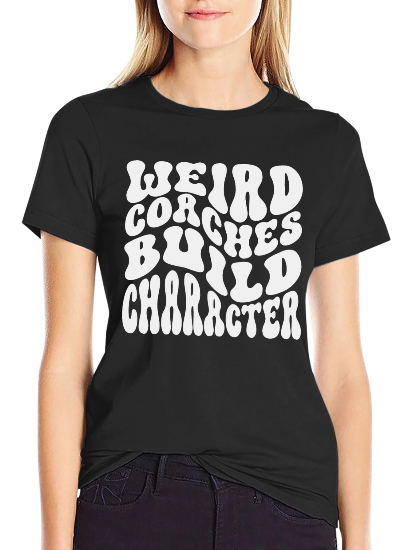 Weird Coaches Build Character Graphic Tee