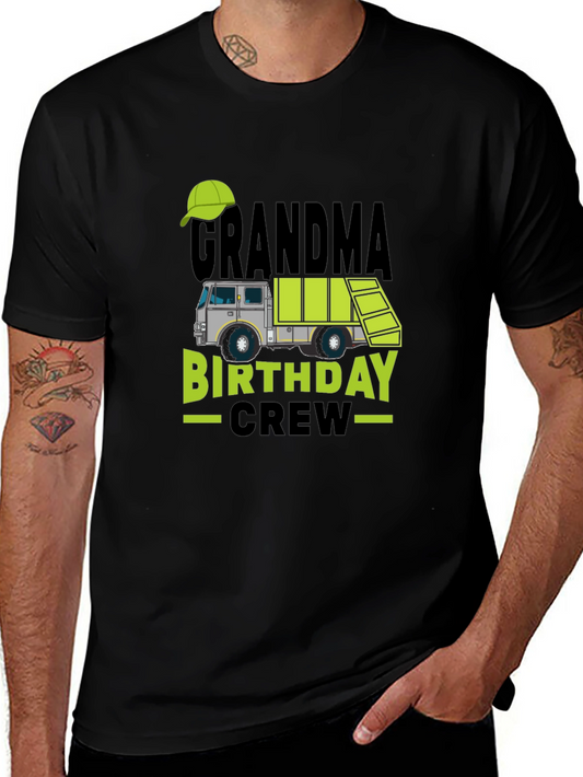 Grandma Birthday Crew T-Shirt Novelty Graphic Tee