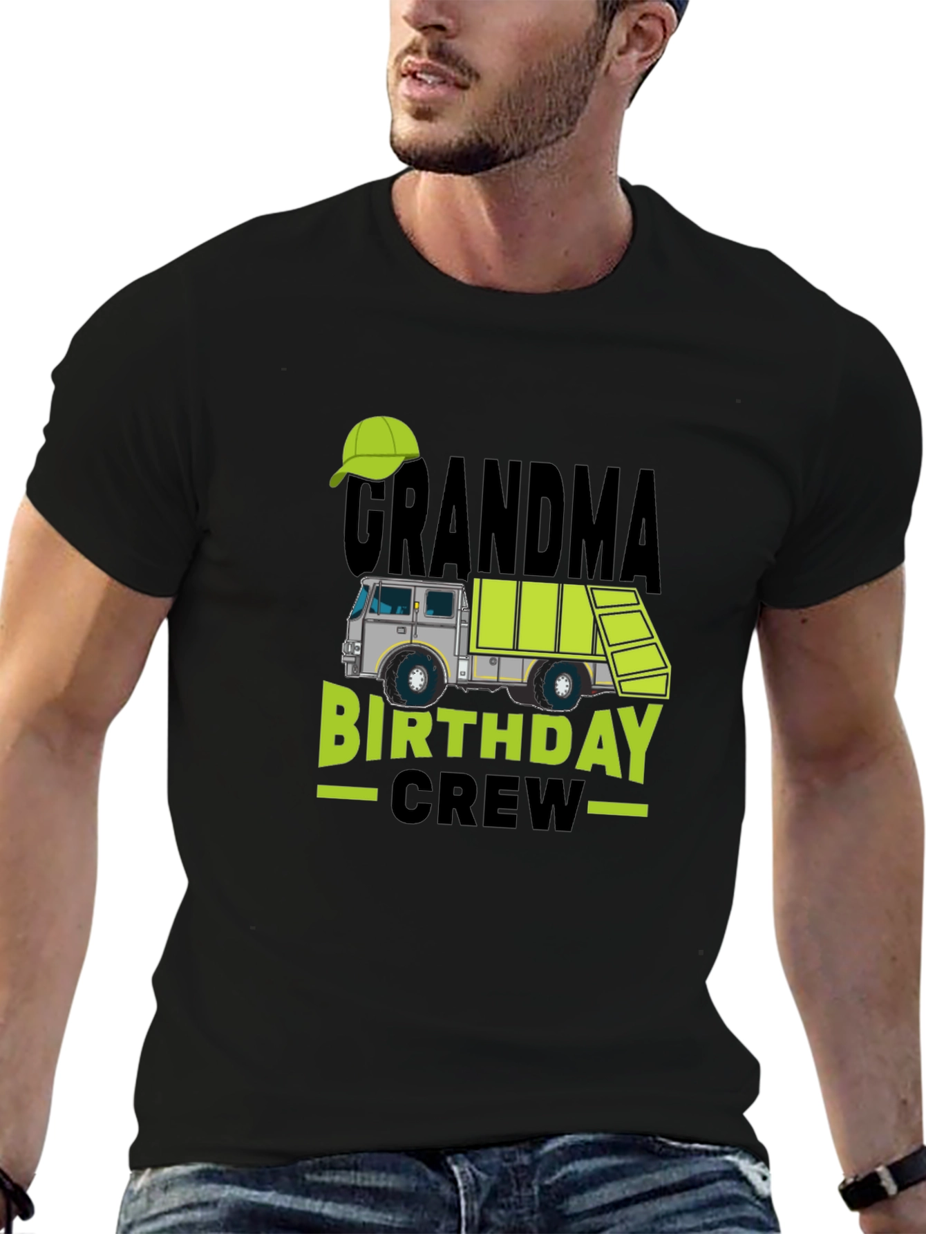 Grandma Birthday Crew T-Shirt Novelty Graphic Tee