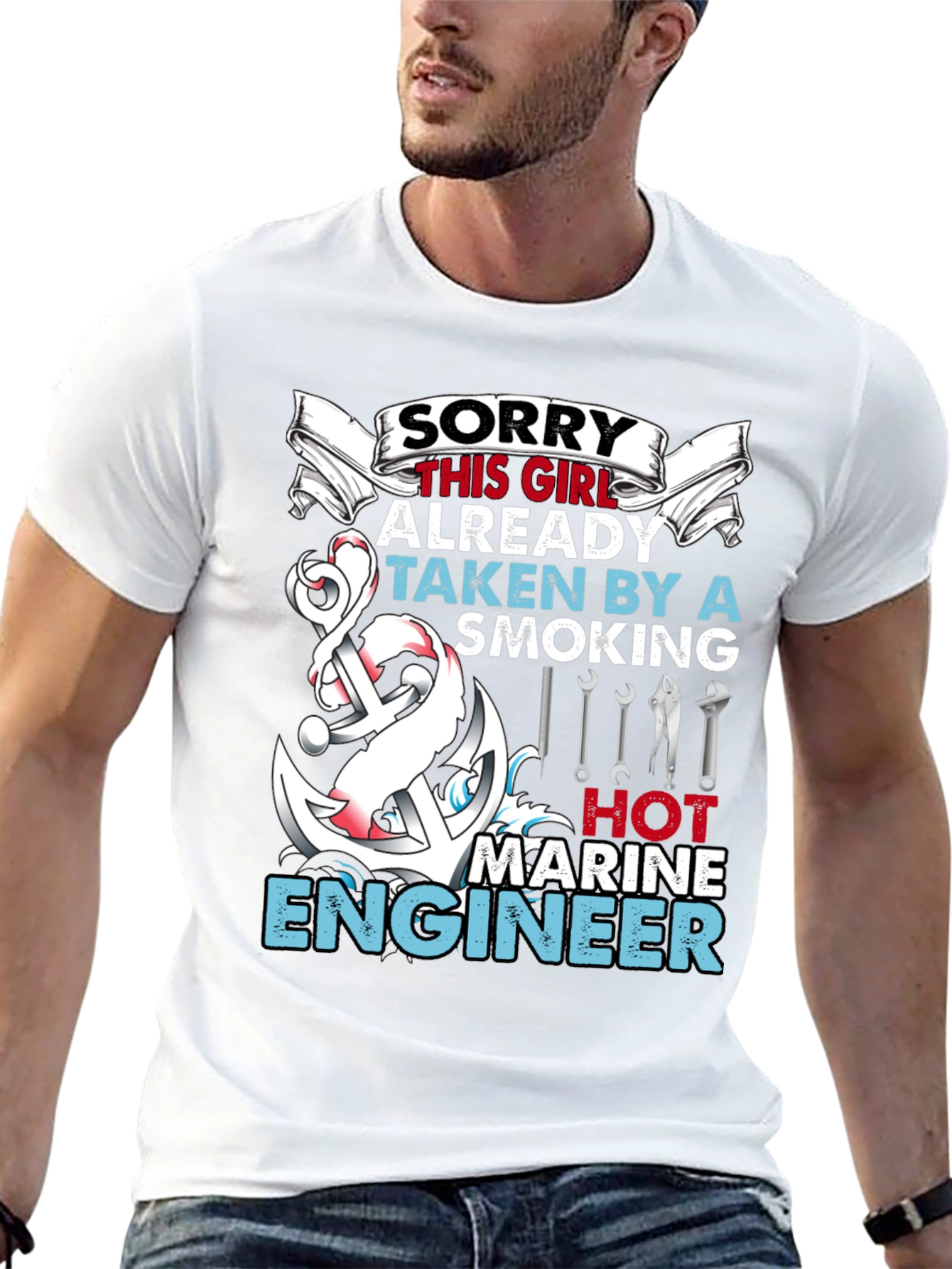 Sorry Girl Marine Engineer Graphic T-Shirt