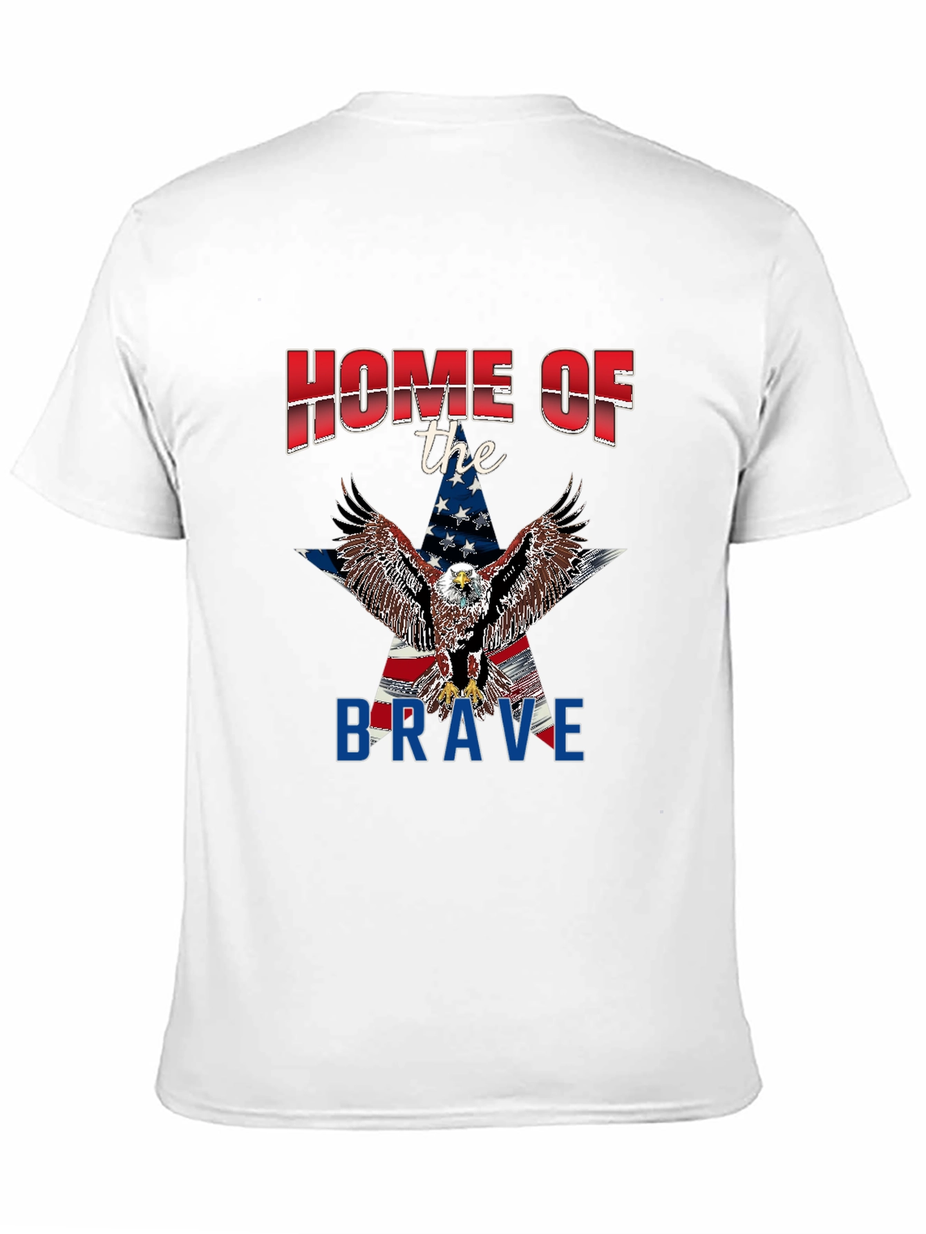 Home of the Brave Patriotic Eagle T-Shirt