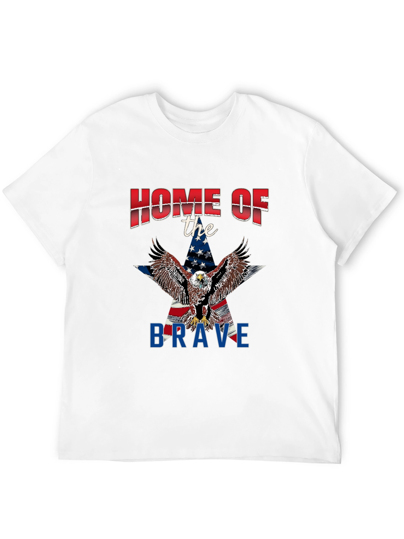 Home of the Brave Patriotic Eagle T-Shirt