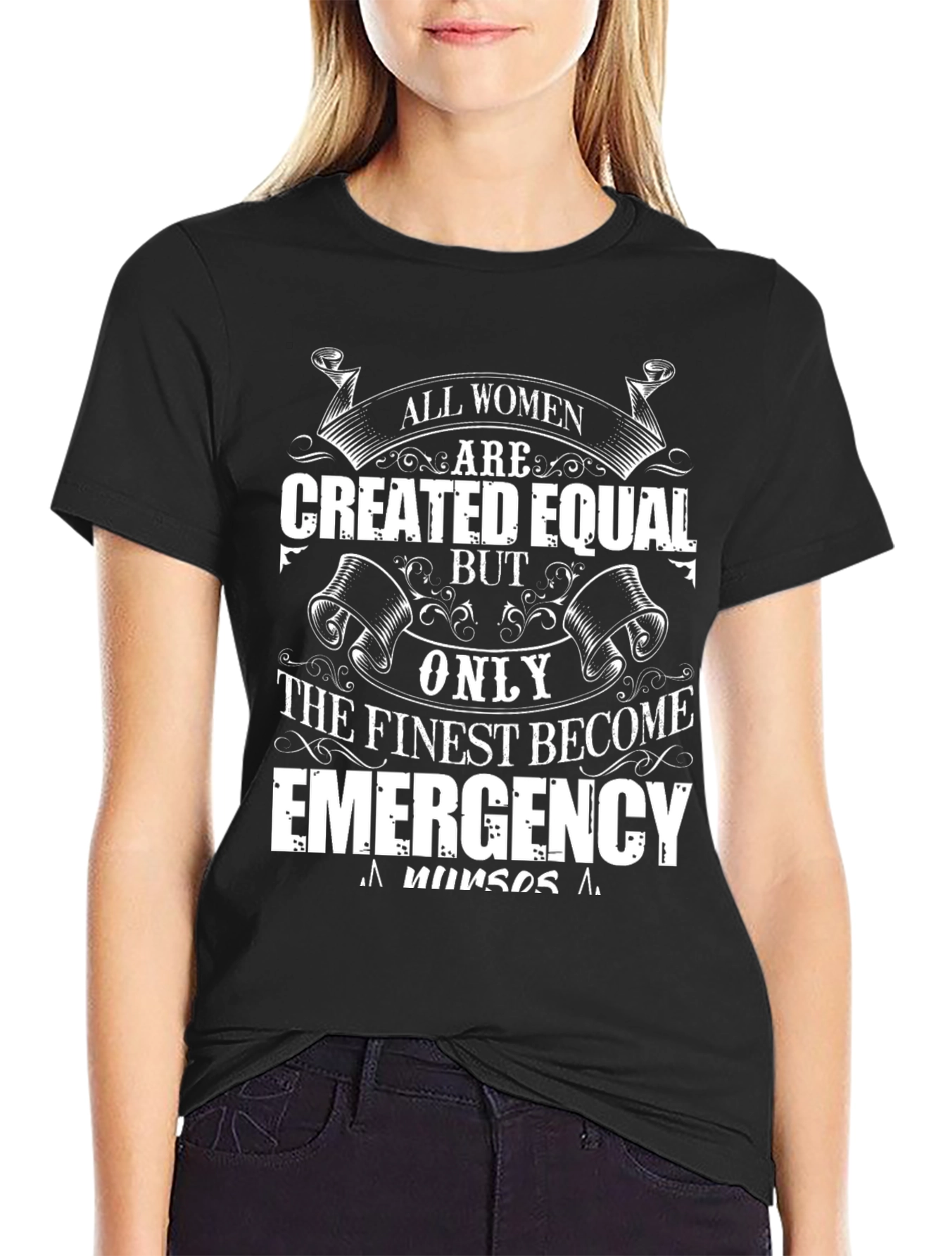 Emergency Nurse Womens Graphic Tee