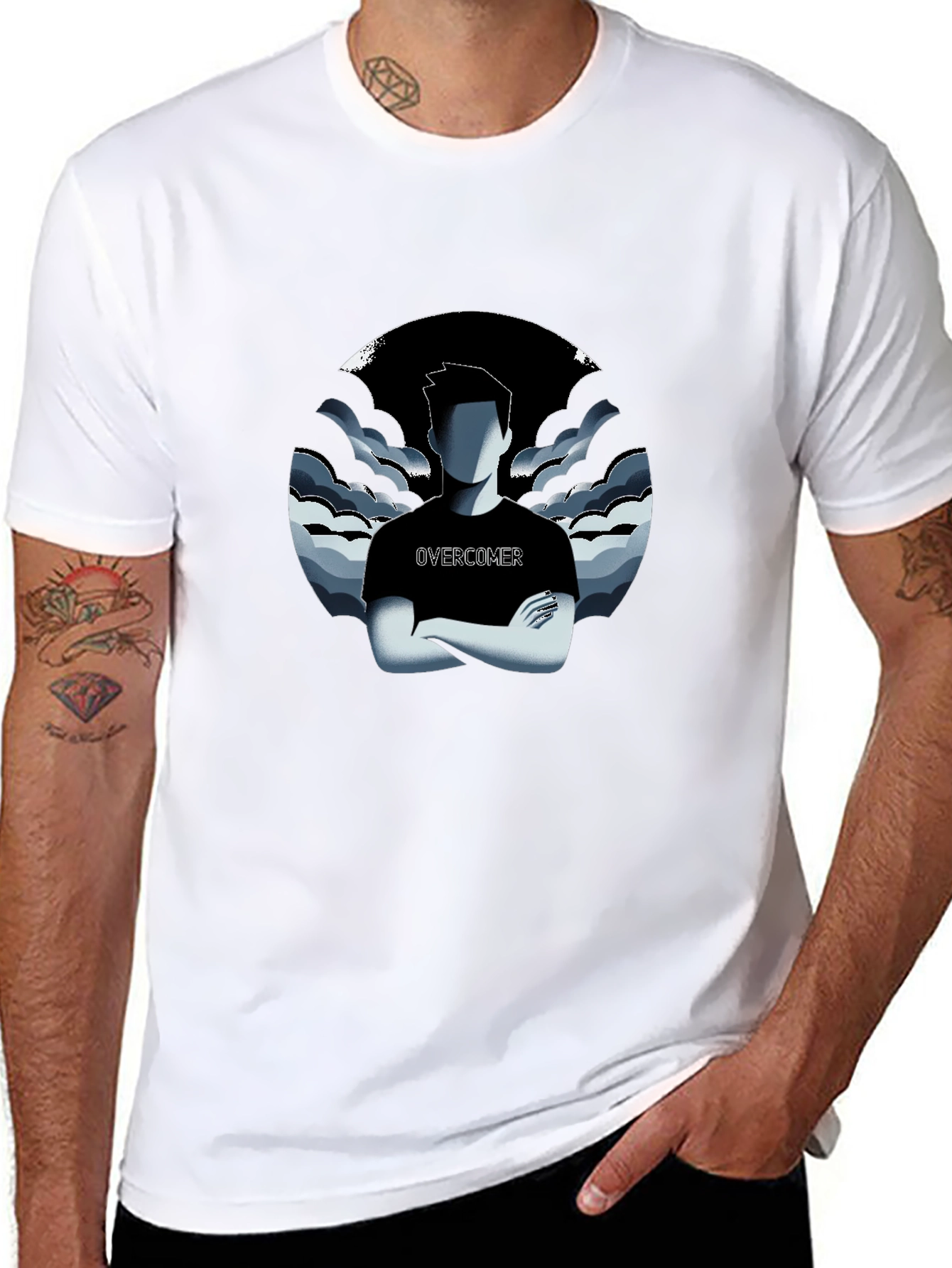 Overcomer Graphic Print T-Shirt