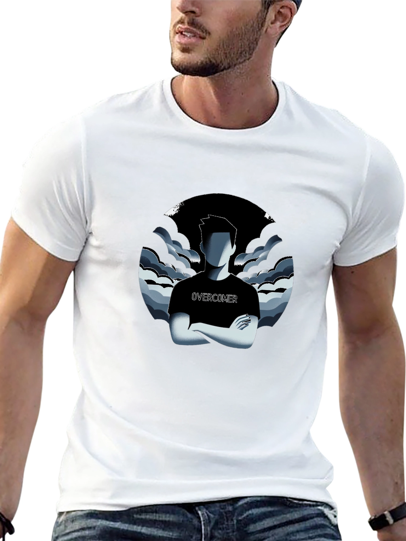 Overcomer Graphic Print T-Shirt