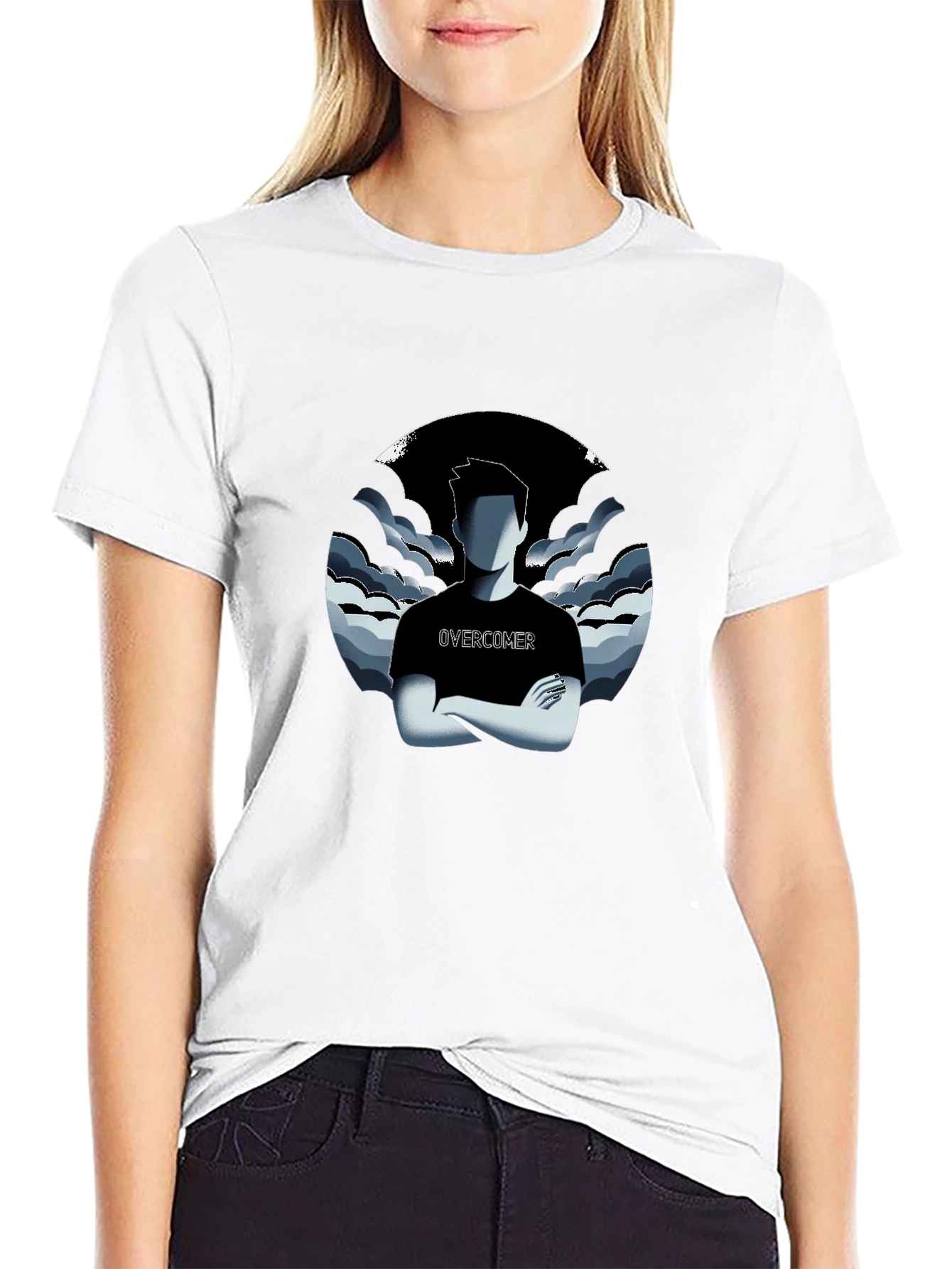 Overcomer Graphic Print T-Shirt