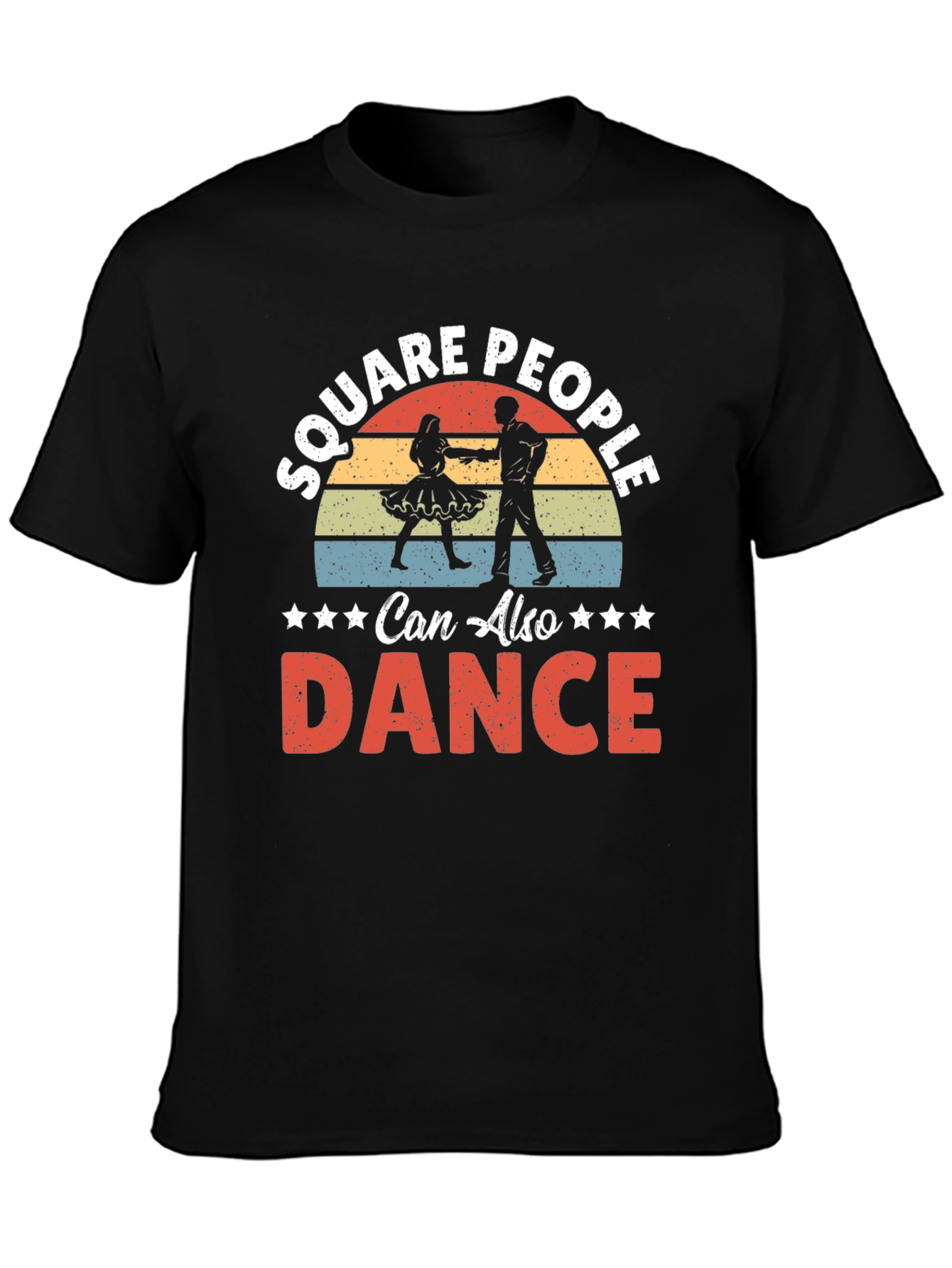 Square People Can Also Dance Graphic Tee