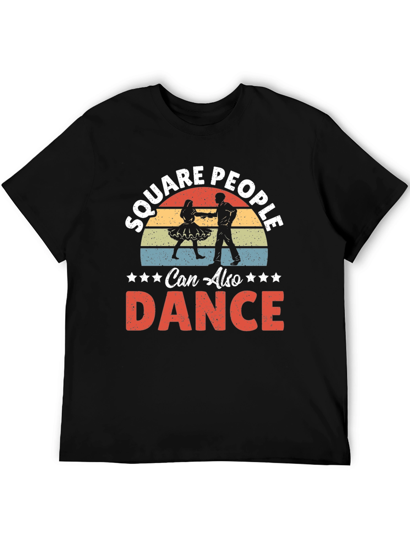 Square People Can Also Dance Graphic Tee