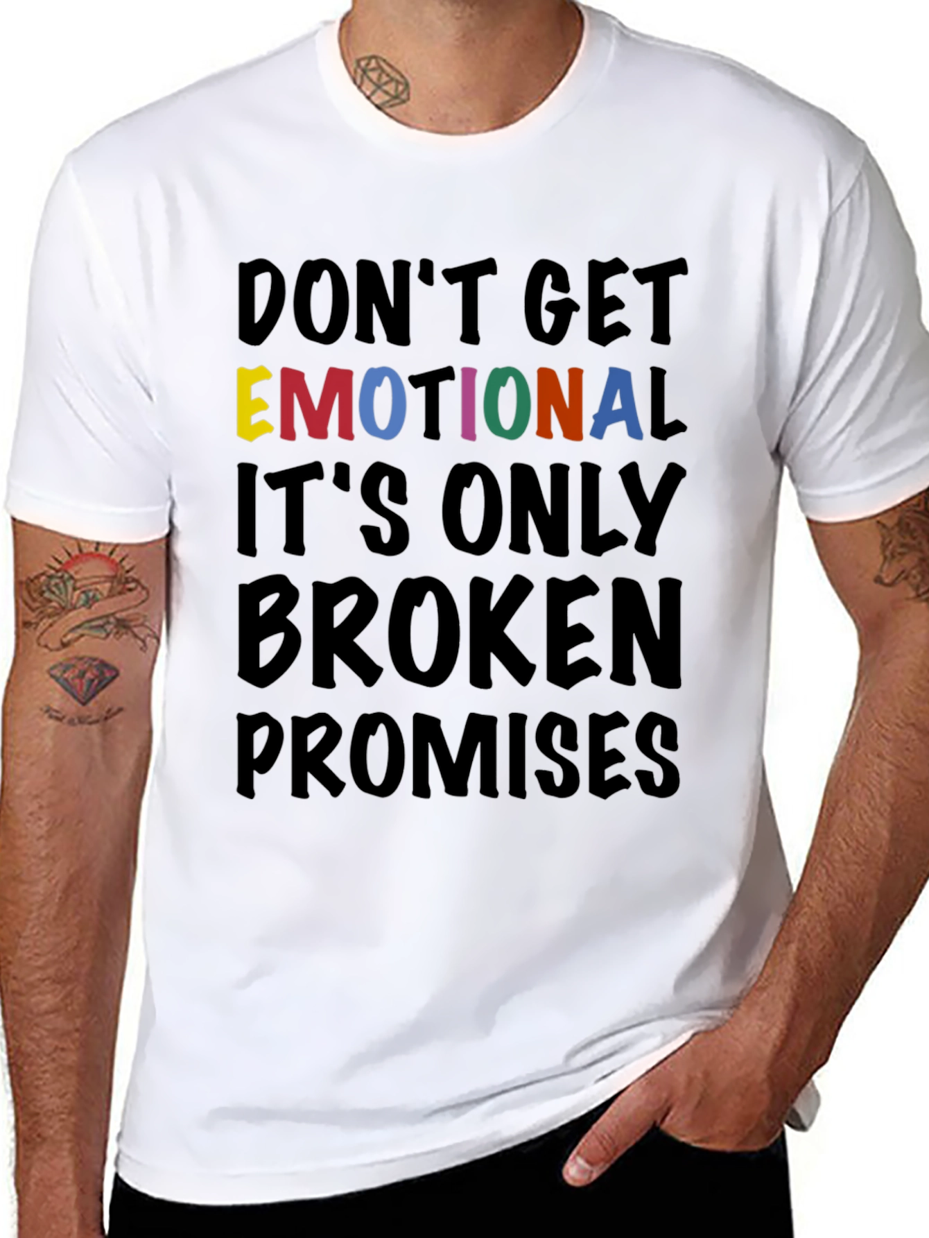Emotional Broken Promises T-Shirt Graphic Tee