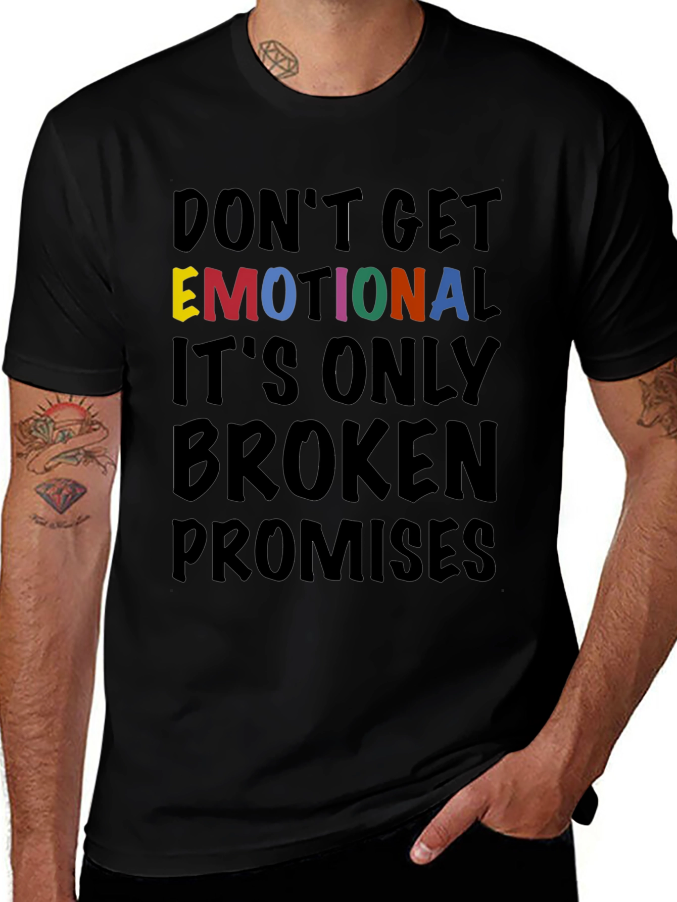 Emotional Broken Promises T-Shirt Graphic Tee
