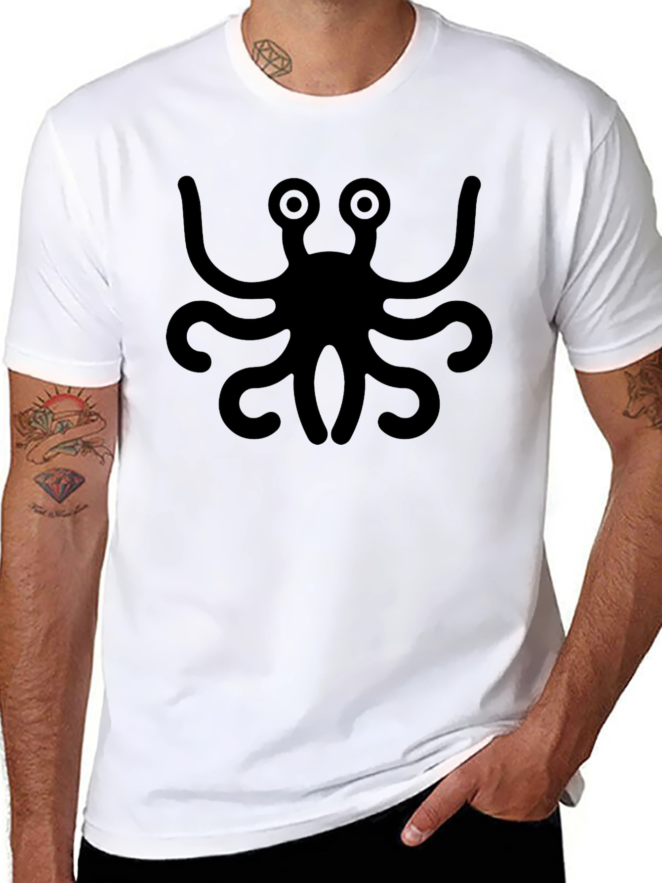 Flying Spaghetti Monster T-Shirt - Black Graphic Tee