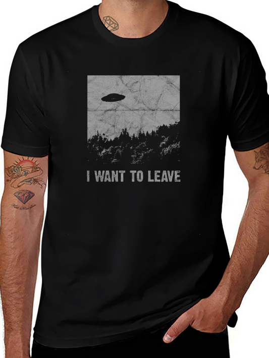 I Want To Leave UFO Graphic T-Shirt