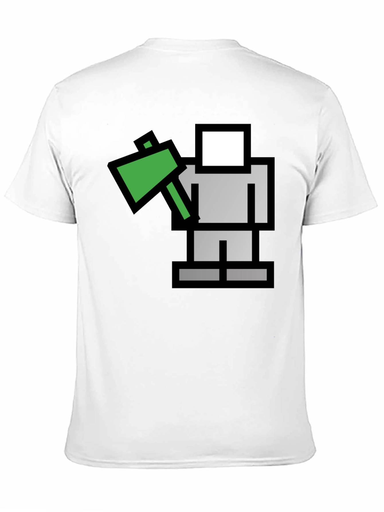 Pixelated Lumberjack Black Graphic Tee