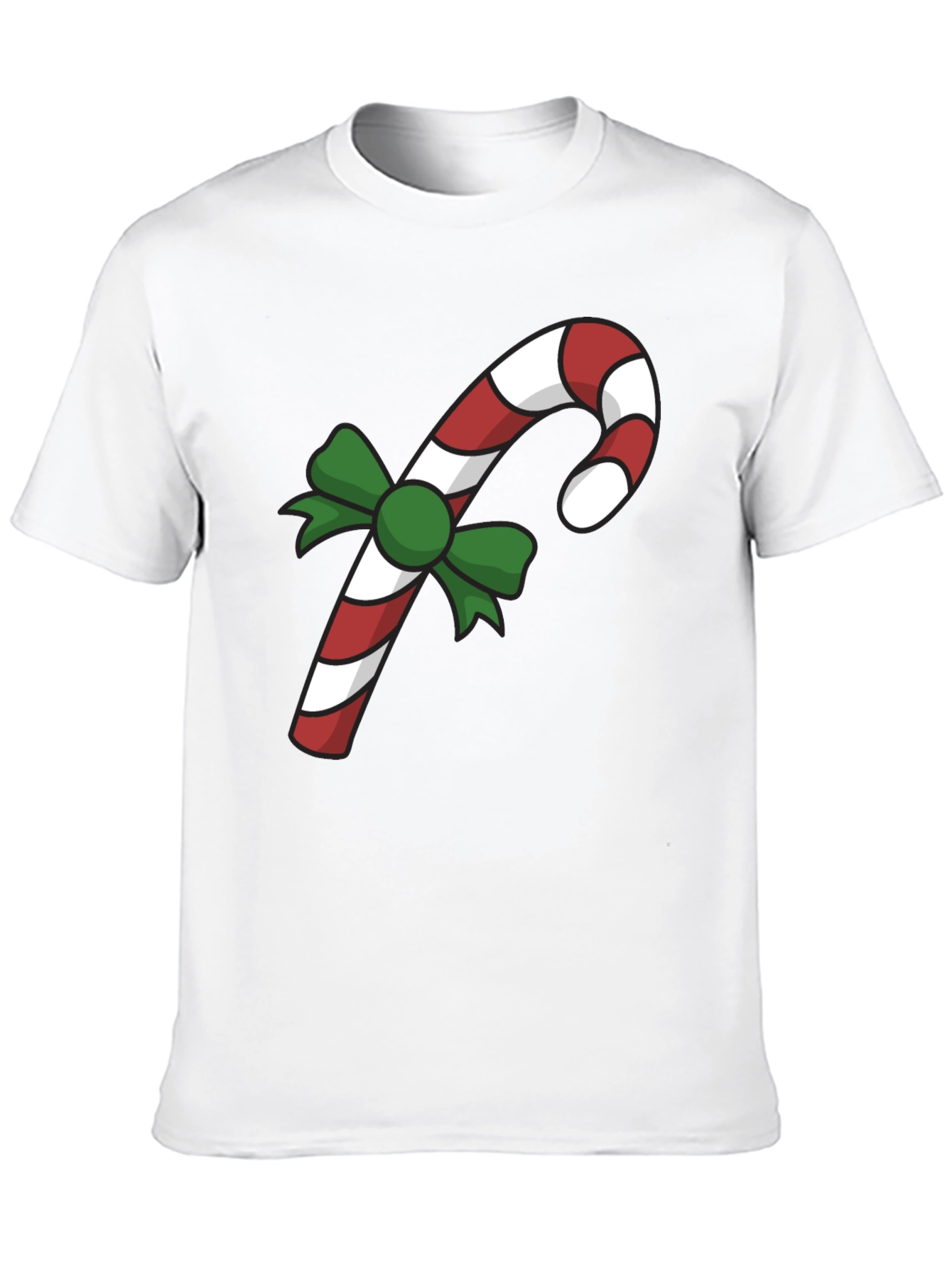 Festive Candy Cane T-Shirt - Holiday Cheer
