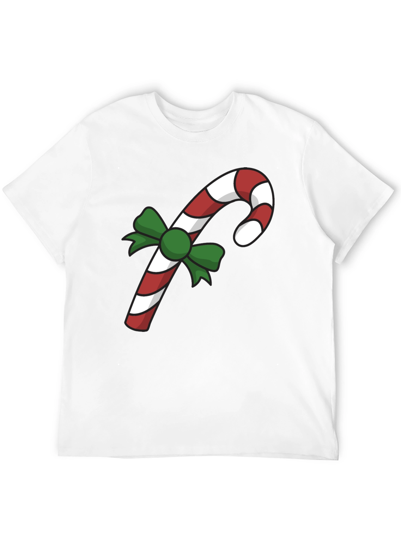 Festive Candy Cane T-Shirt - Holiday Cheer
