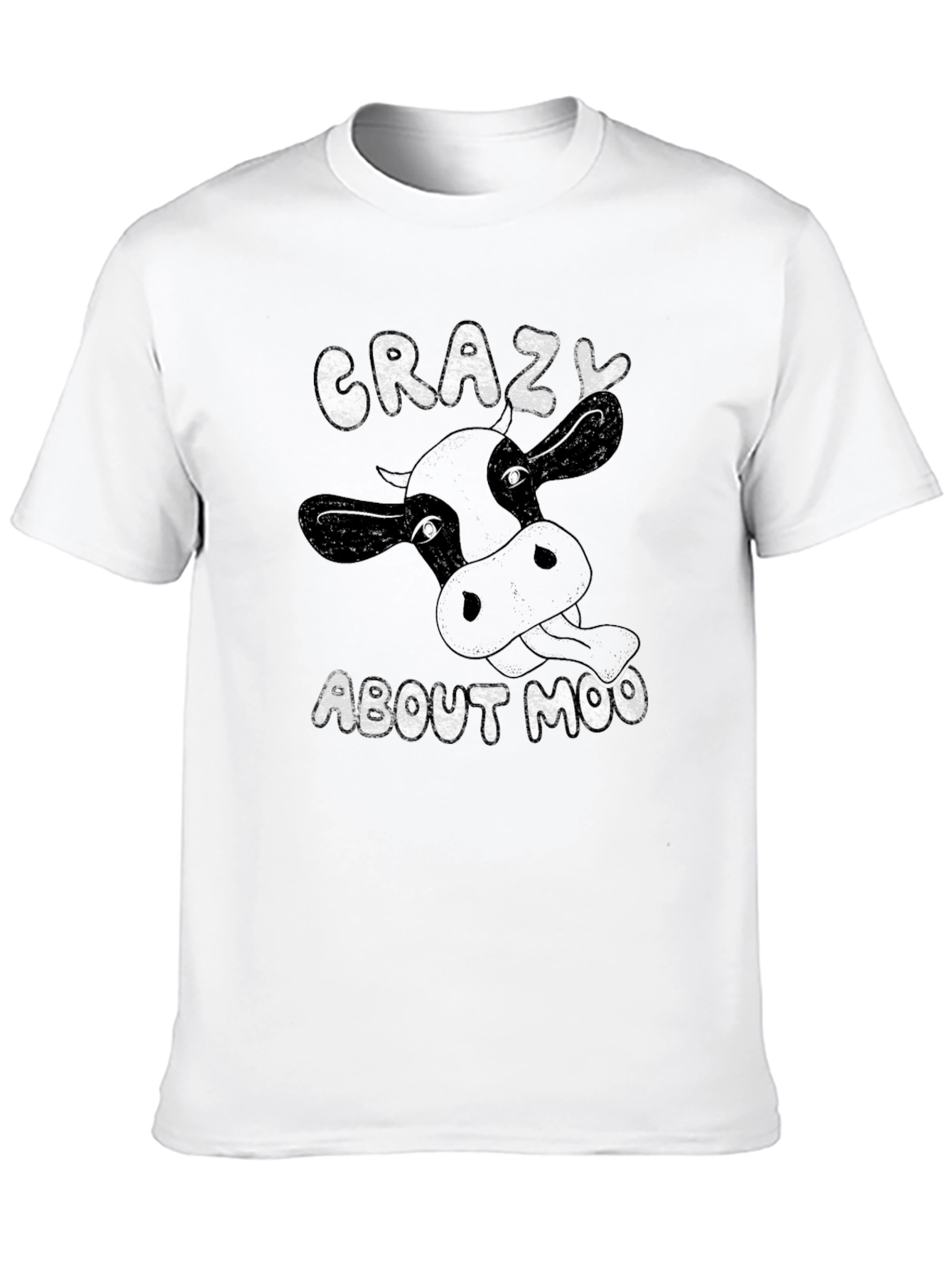 Crazy About Moo Black T-Shirt