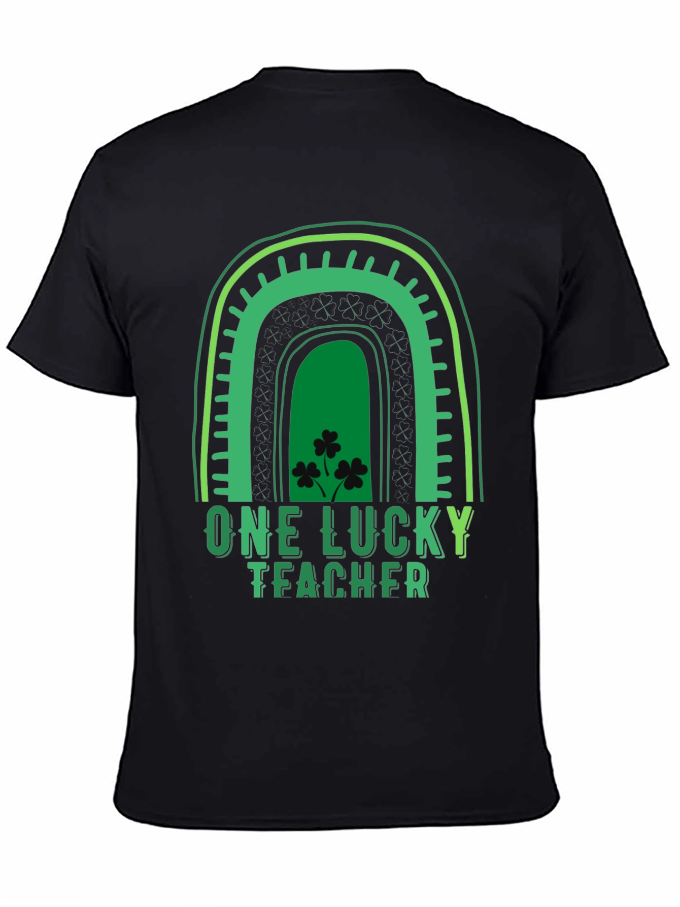 Lucky Teacher St. Patricks Day Rainbow Graphic Tee