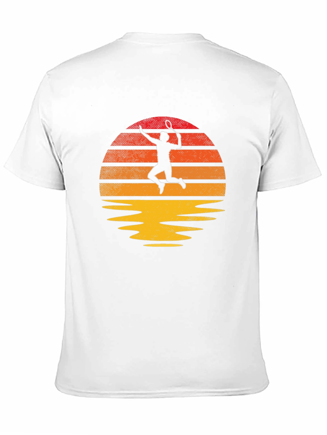 Retro Tennis Sunset Graphic Tee